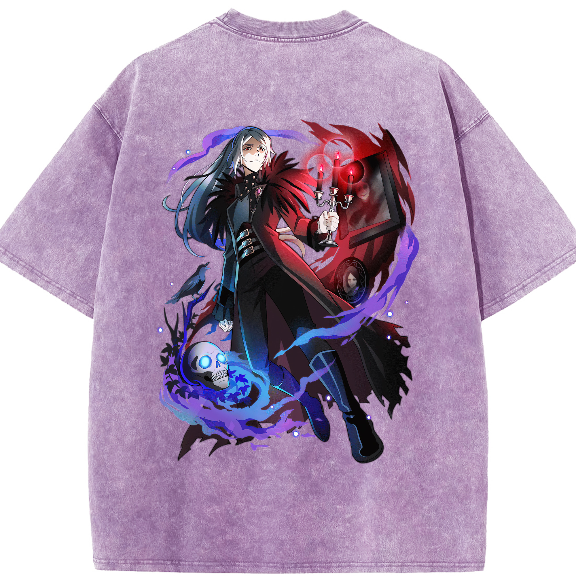（画像用） 文豪ストレイドッグス Bungo Stray Dogs 綿100% ヴィンテージ風 半袖Tシャツ（背面プリント）