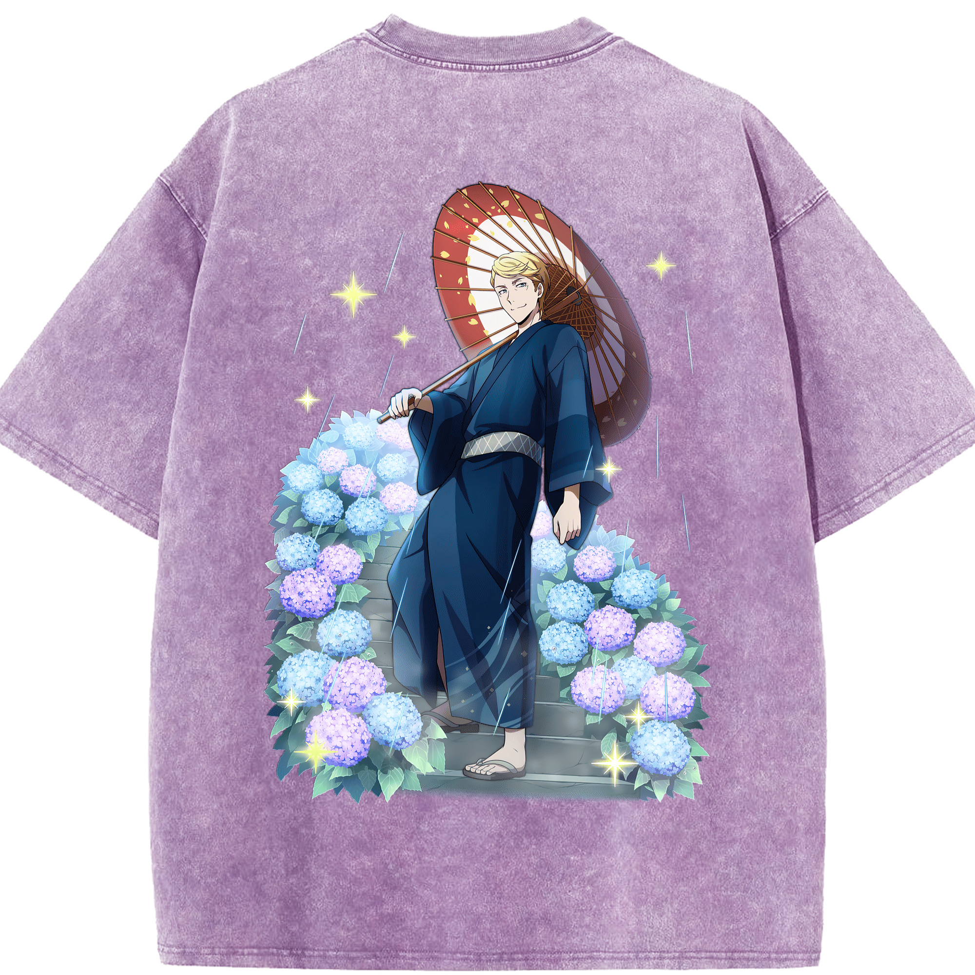 （画像用） 文豪ストレイドッグス Bungo Stray Dogs 綿100% ヴィンテージ風 半袖Tシャツ（背面プリント）