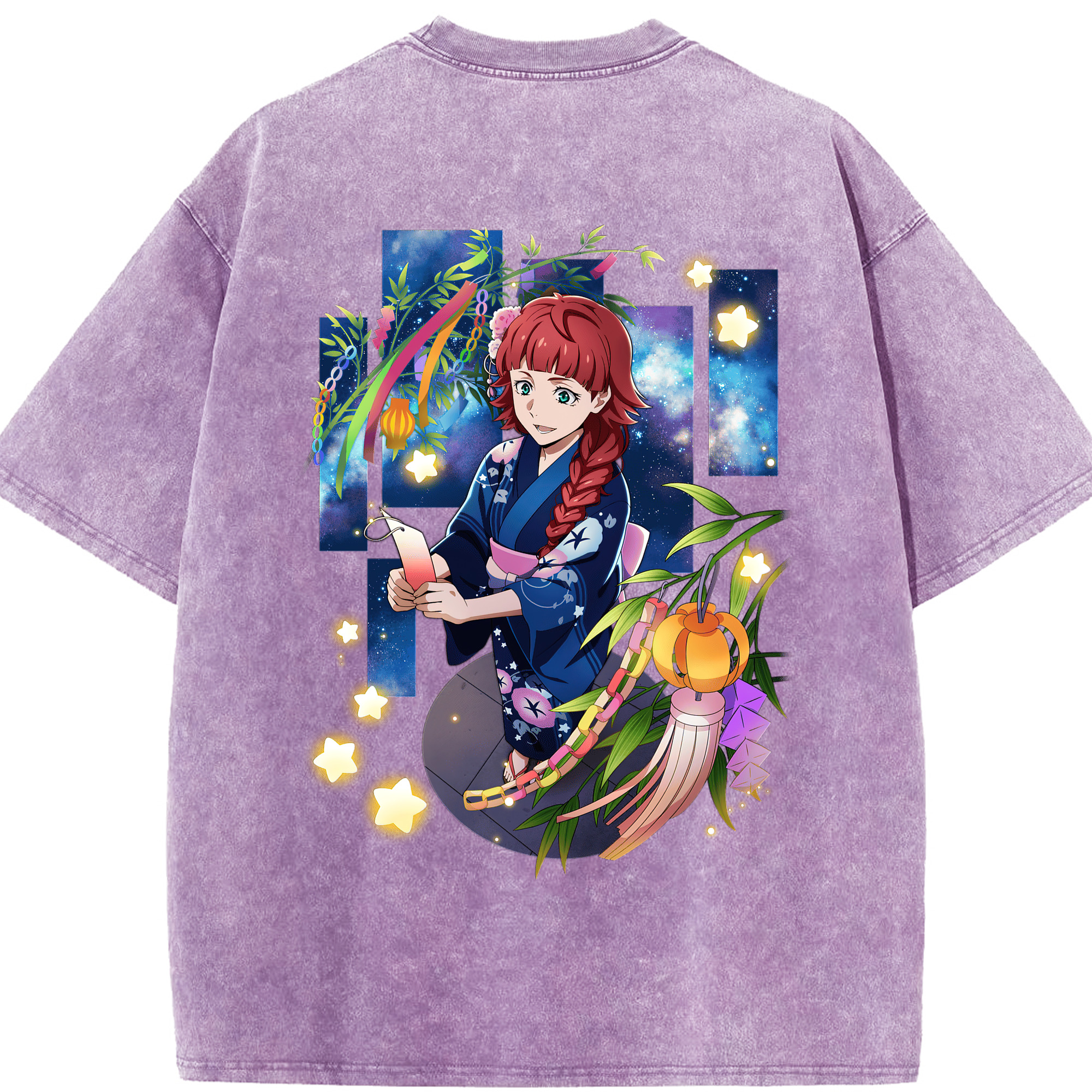 （画像用） 文豪ストレイドッグス Bungo Stray Dogs 綿100% ヴィンテージ風 半袖Tシャツ（背面プリント）