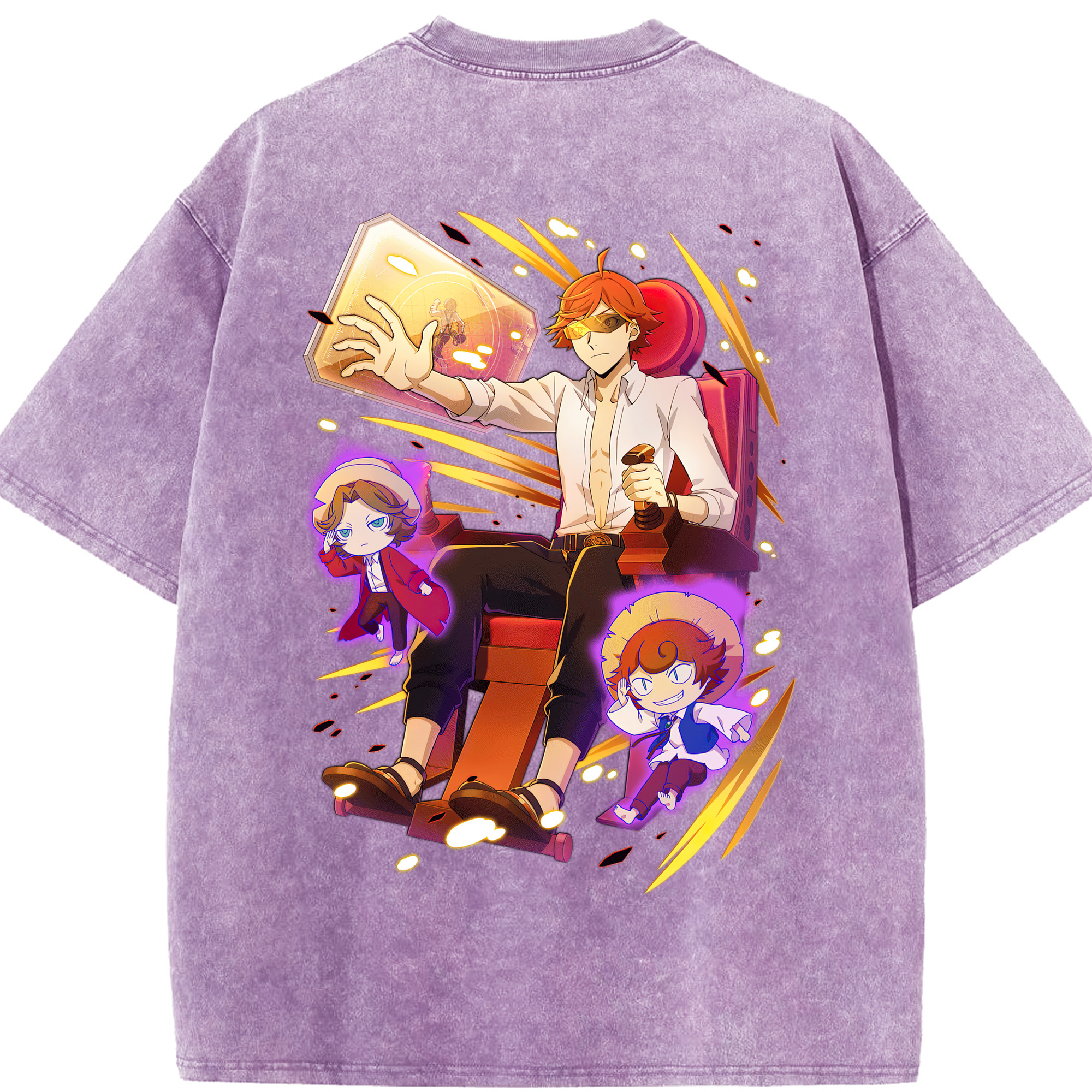 （画像用） 文豪ストレイドッグス Bungo Stray Dogs 綿100% ヴィンテージ風 半袖Tシャツ（背面プリント）