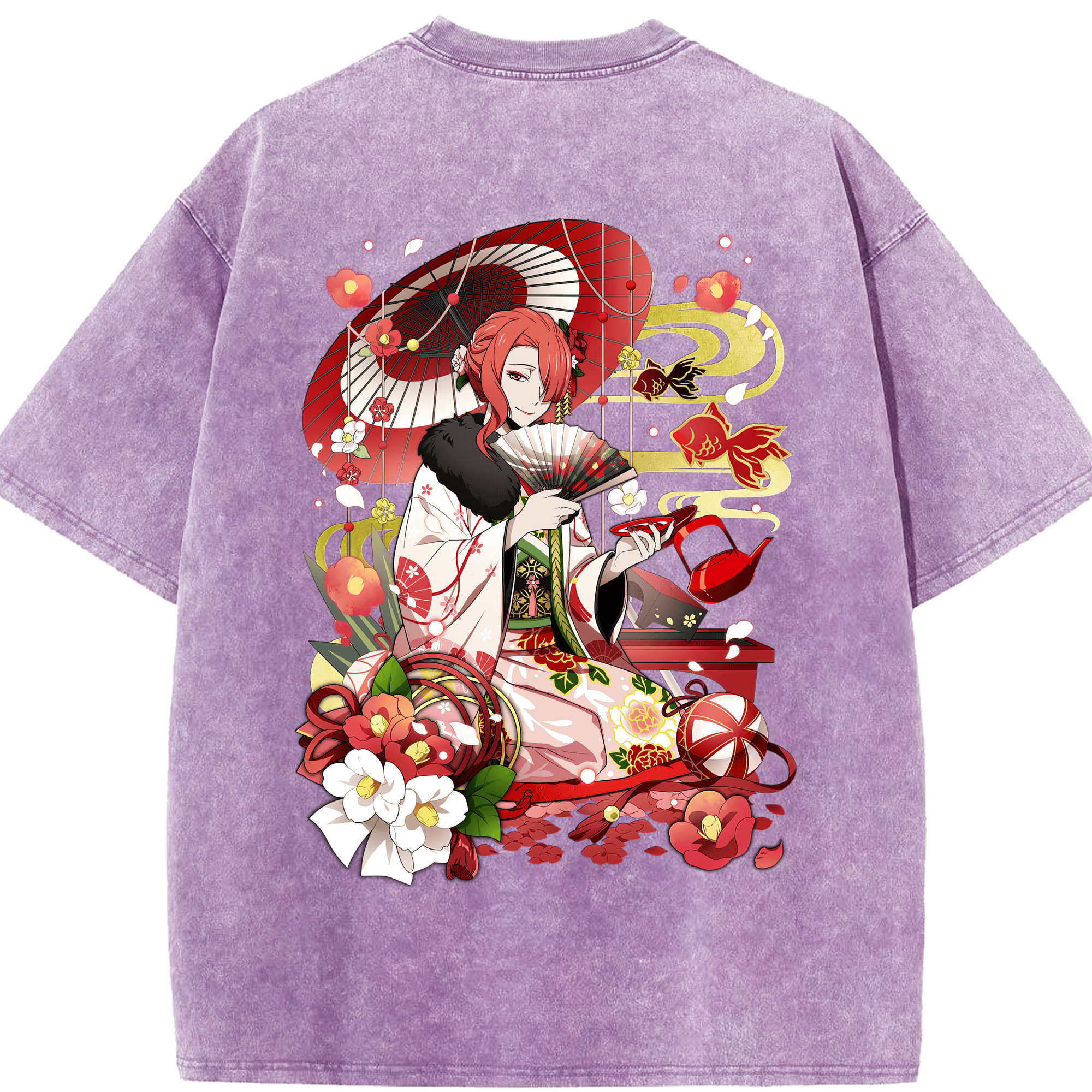 （画像用） 文豪ストレイドッグス Bungo Stray Dogs 綿100% ヴィンテージ風 半袖Tシャツ（背面プリント）
