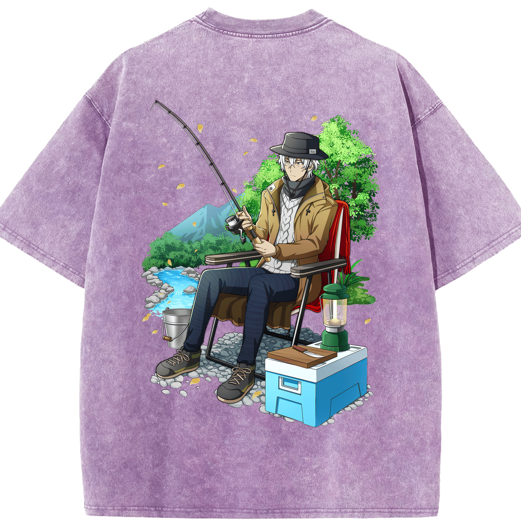 （画像用） 文豪ストレイドッグス Bungo Stray Dogs 綿100% ヴィンテージ風 半袖Tシャツ（背面プリント）