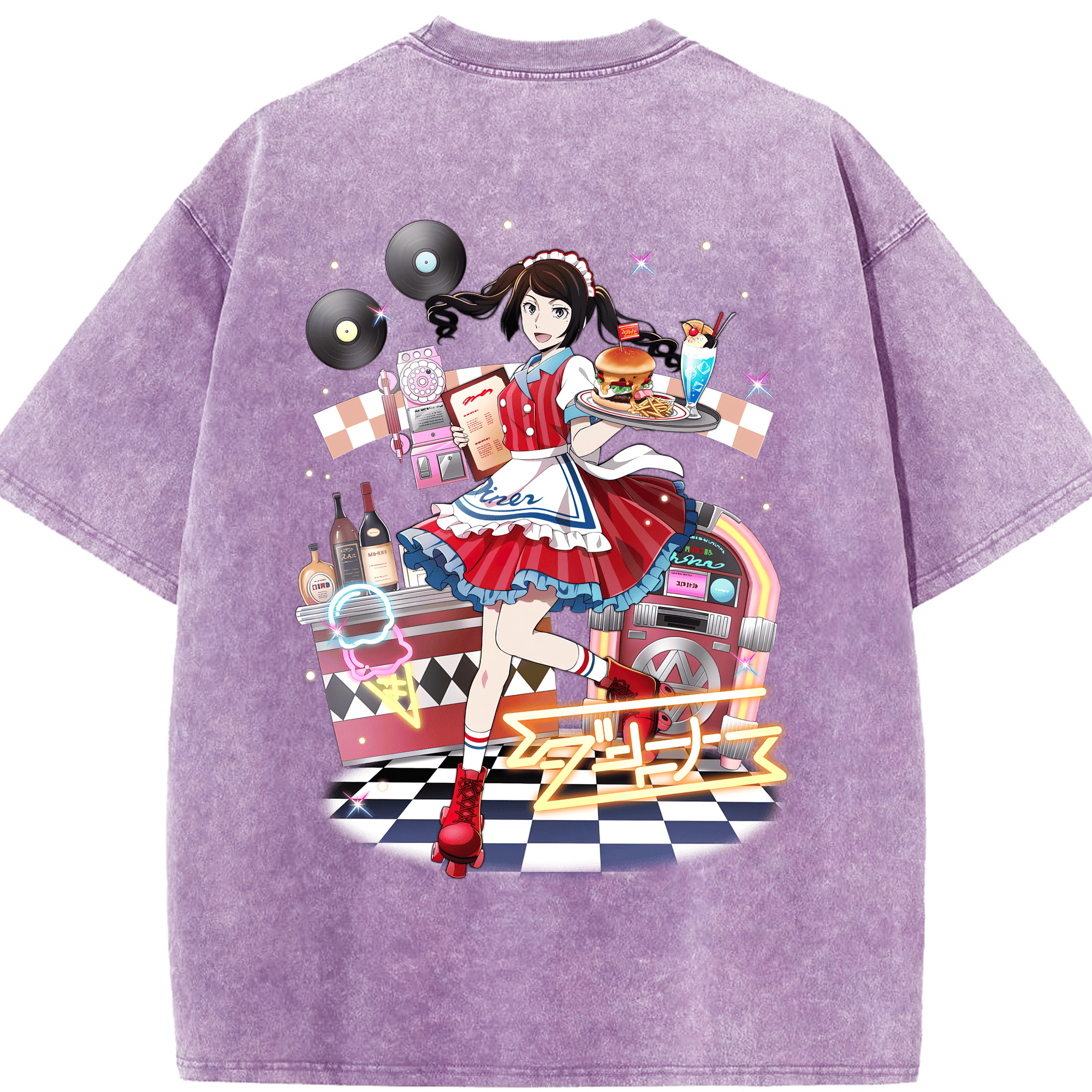 （画像用） 文豪ストレイドッグス Bungo Stray Dogs 綿100% ヴィンテージ風 半袖Tシャツ（背面プリント）