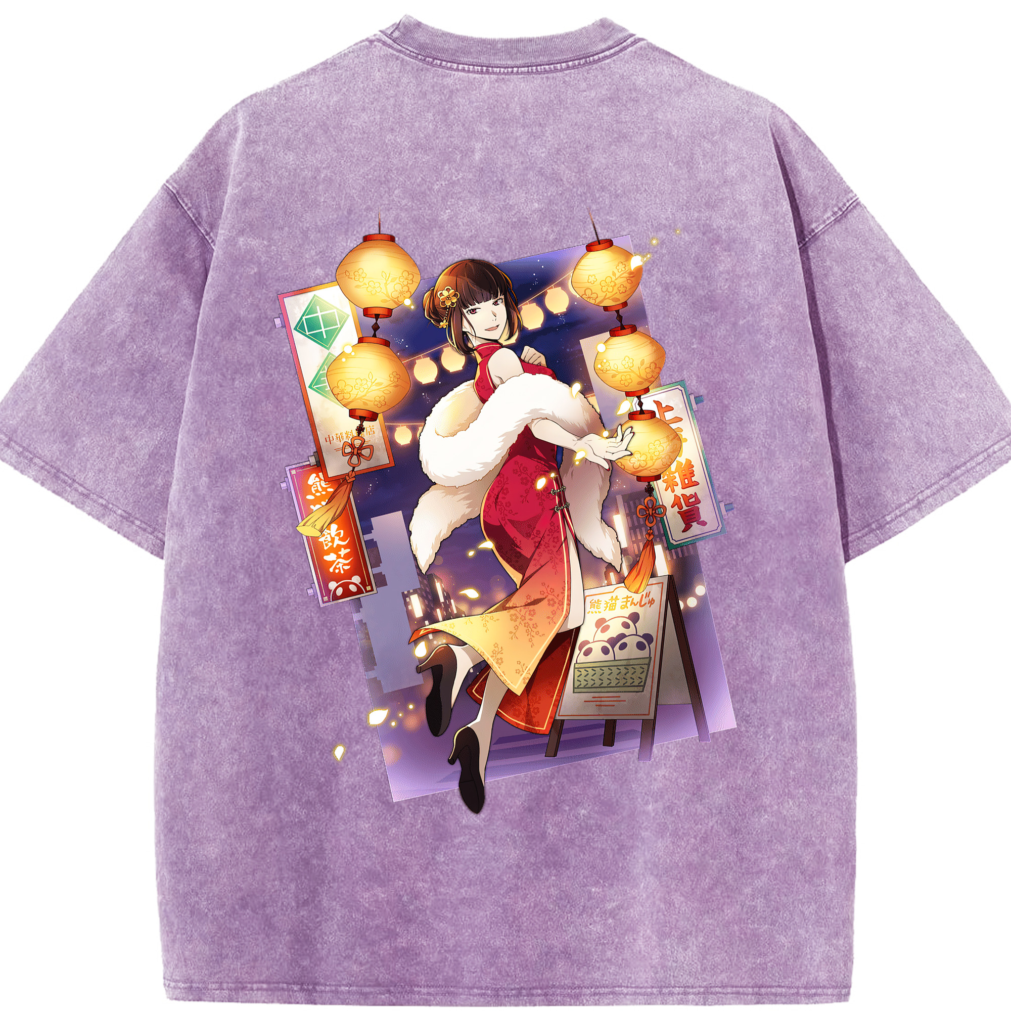 （画像用） 文豪ストレイドッグス Bungo Stray Dogs 綿100% ヴィンテージ風 半袖Tシャツ（背面プリント）