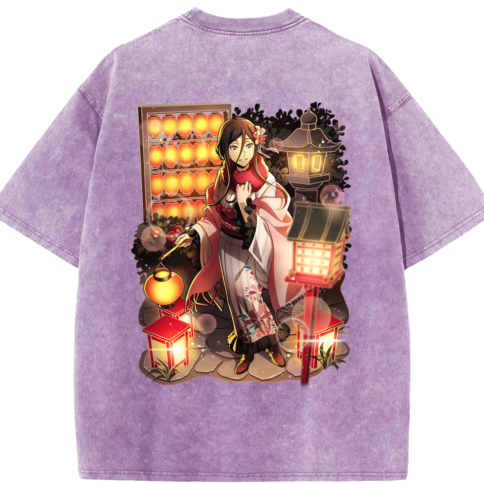 （画像用） 文豪ストレイドッグス Bungo Stray Dogs 綿100% ヴィンテージ風 半袖Tシャツ（背面プリント）