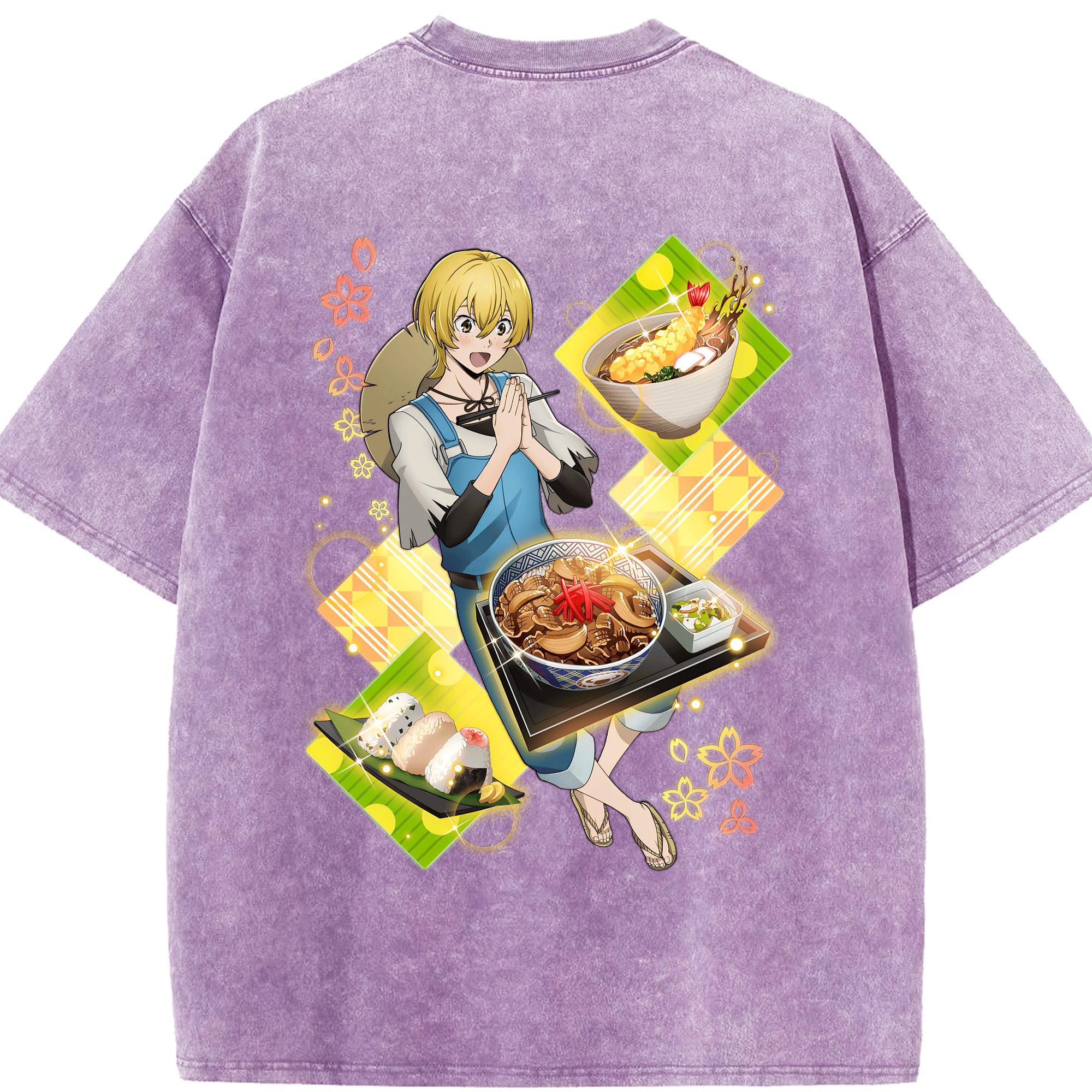 （画像用） 文豪ストレイドッグス Bungo Stray Dogs 綿100% ヴィンテージ風 半袖Tシャツ（背面プリント）