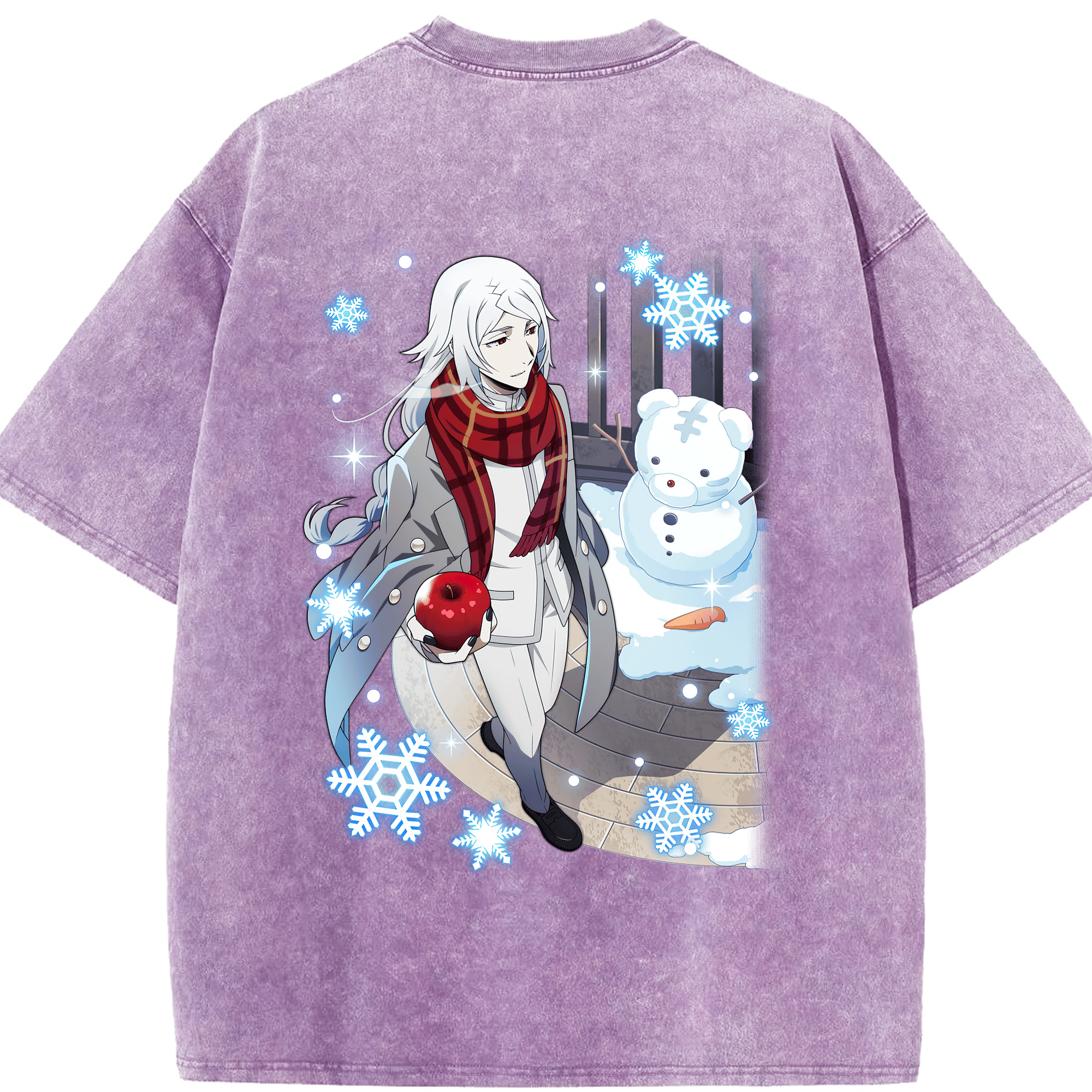 （画像用） 文豪ストレイドッグス Bungo Stray Dogs 綿100% ヴィンテージ風 半袖Tシャツ（背面プリント）