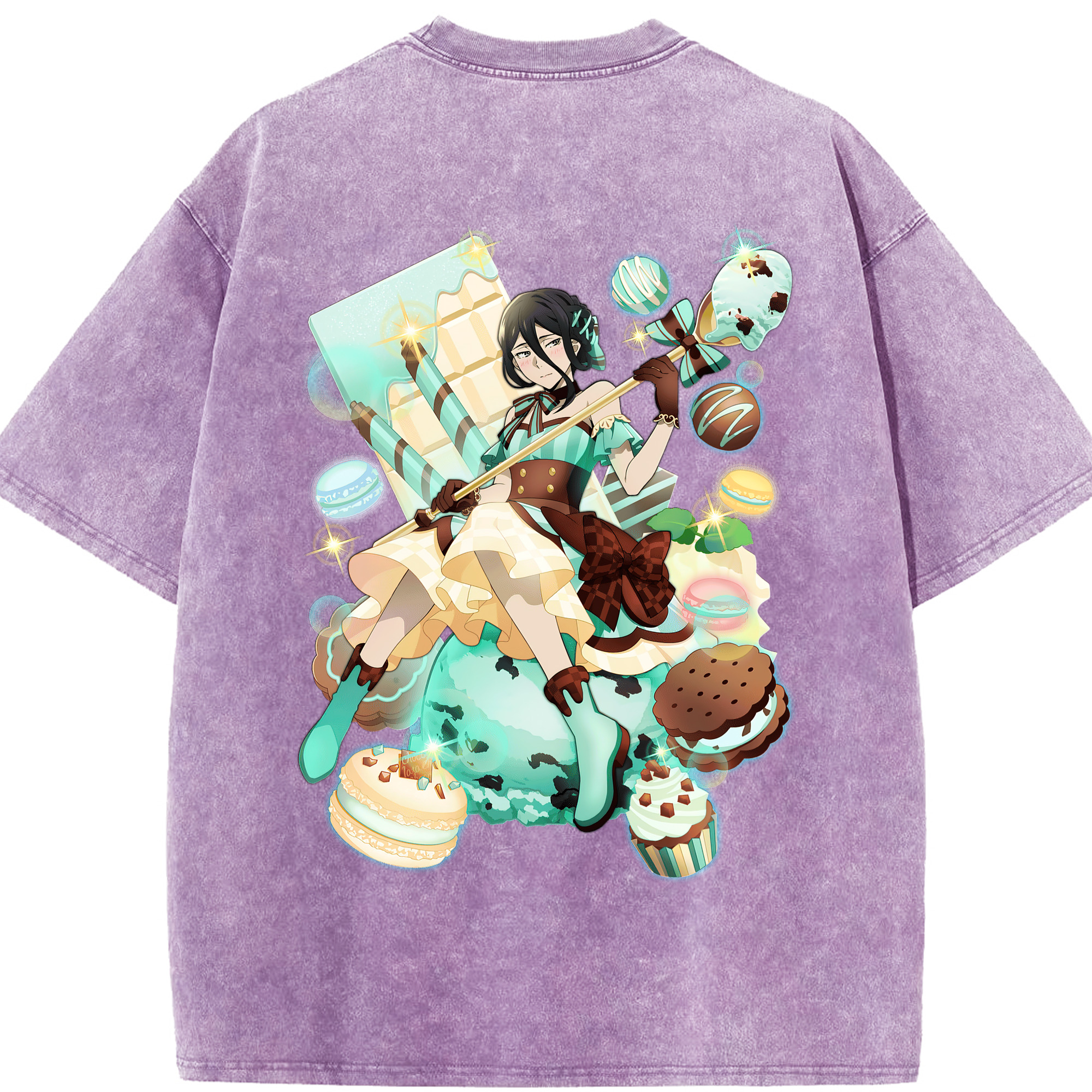 （画像用） 文豪ストレイドッグス Bungo Stray Dogs 綿100% ヴィンテージ風 半袖Tシャツ（背面プリント）
