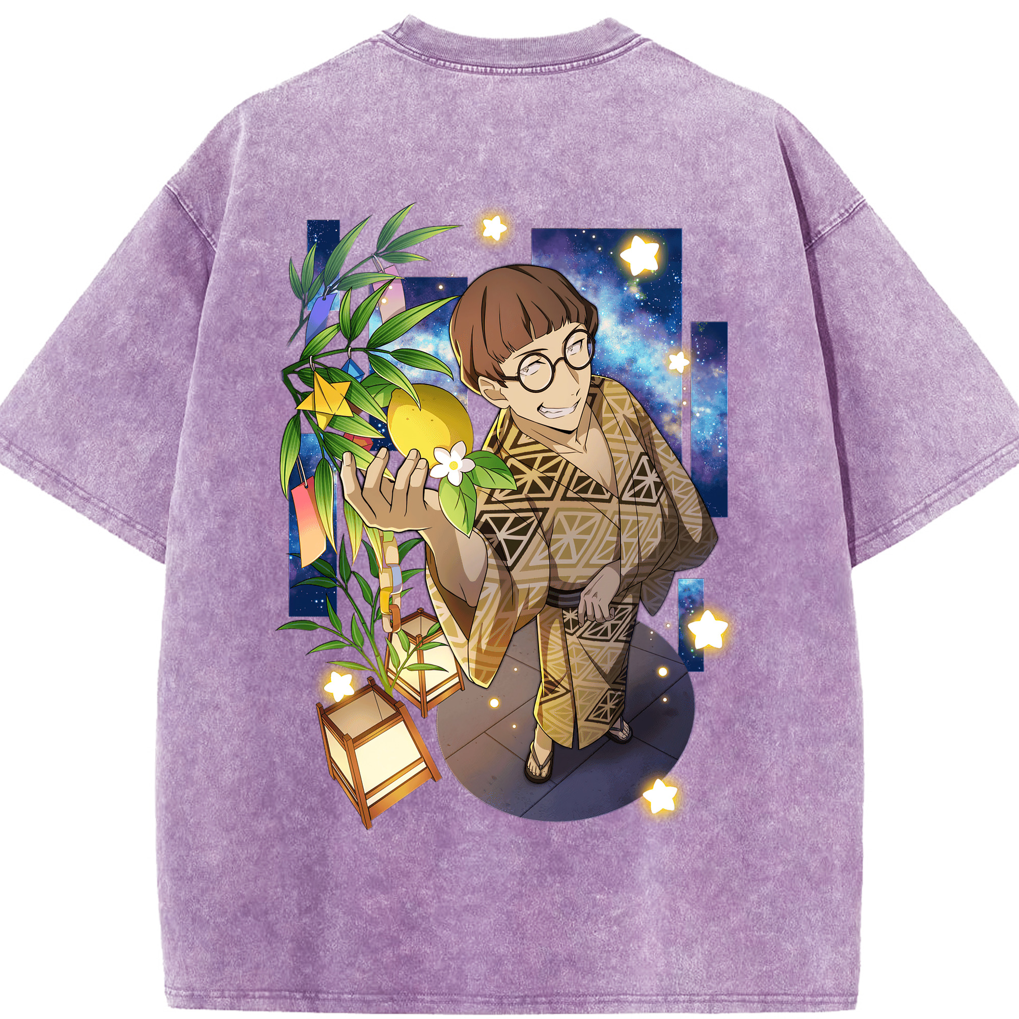 （画像用） 文豪ストレイドッグス Bungo Stray Dogs 綿100% ヴィンテージ風 半袖Tシャツ（背面プリント）