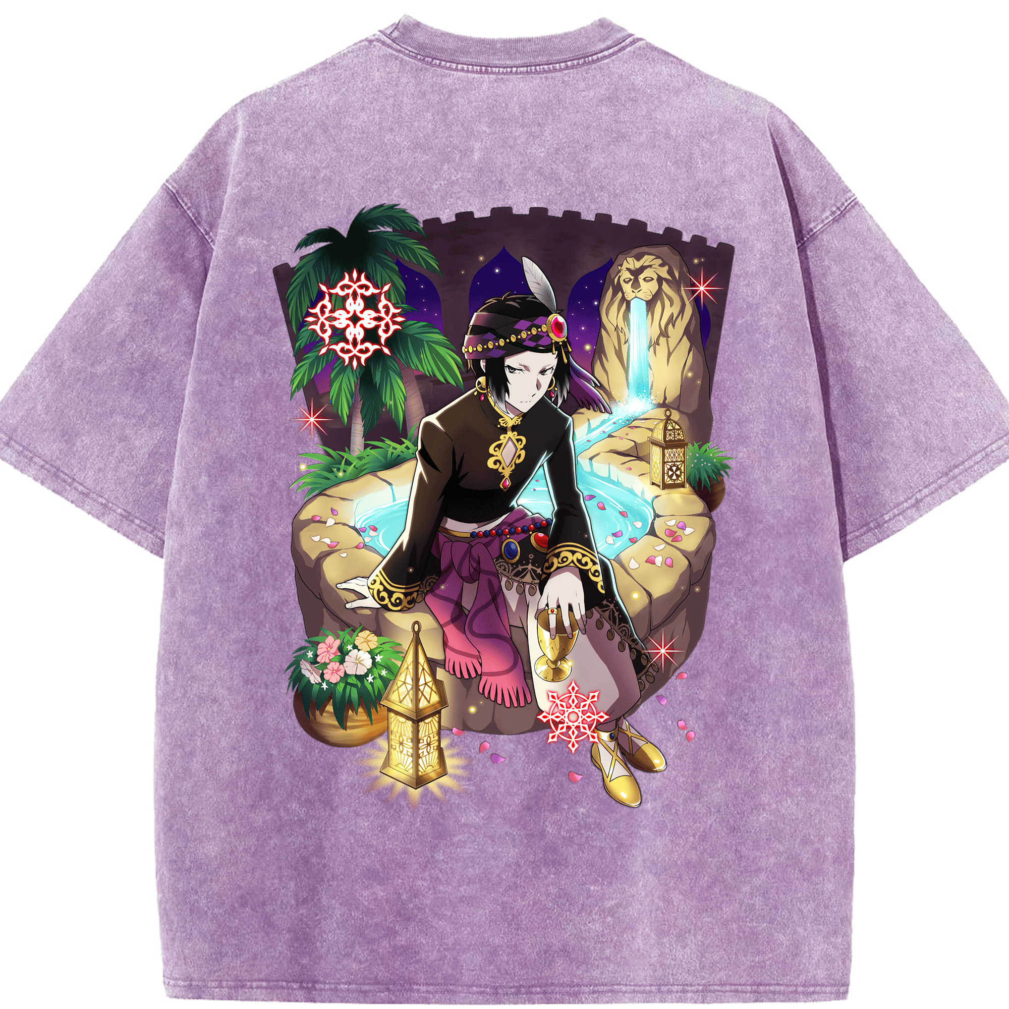 （画像用） 文豪ストレイドッグス Bungo Stray Dogs 綿100% ヴィンテージ風 半袖Tシャツ（背面プリント）