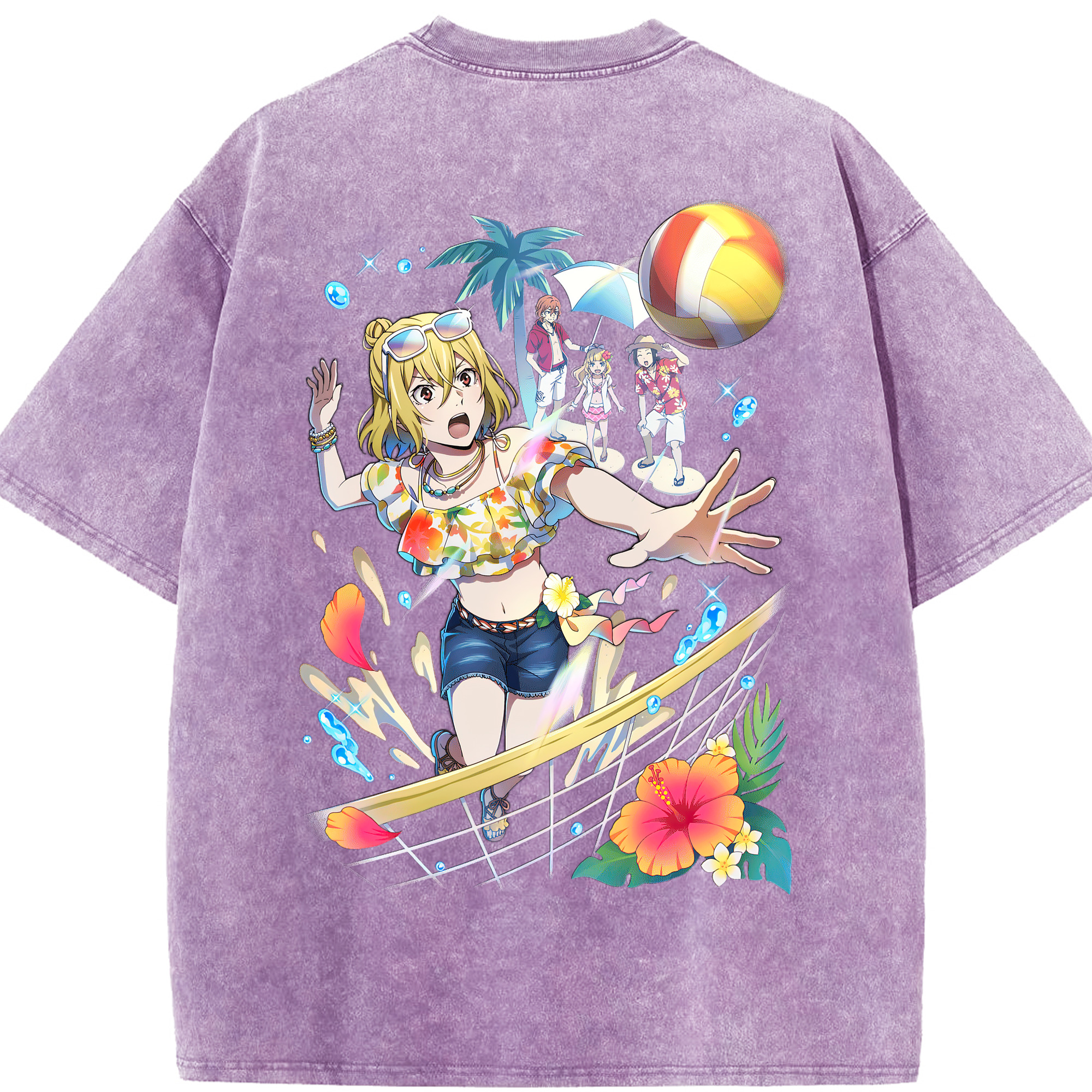 （画像用） 文豪ストレイドッグス Bungo Stray Dogs 綿100% ヴィンテージ風 半袖Tシャツ（背面プリント）