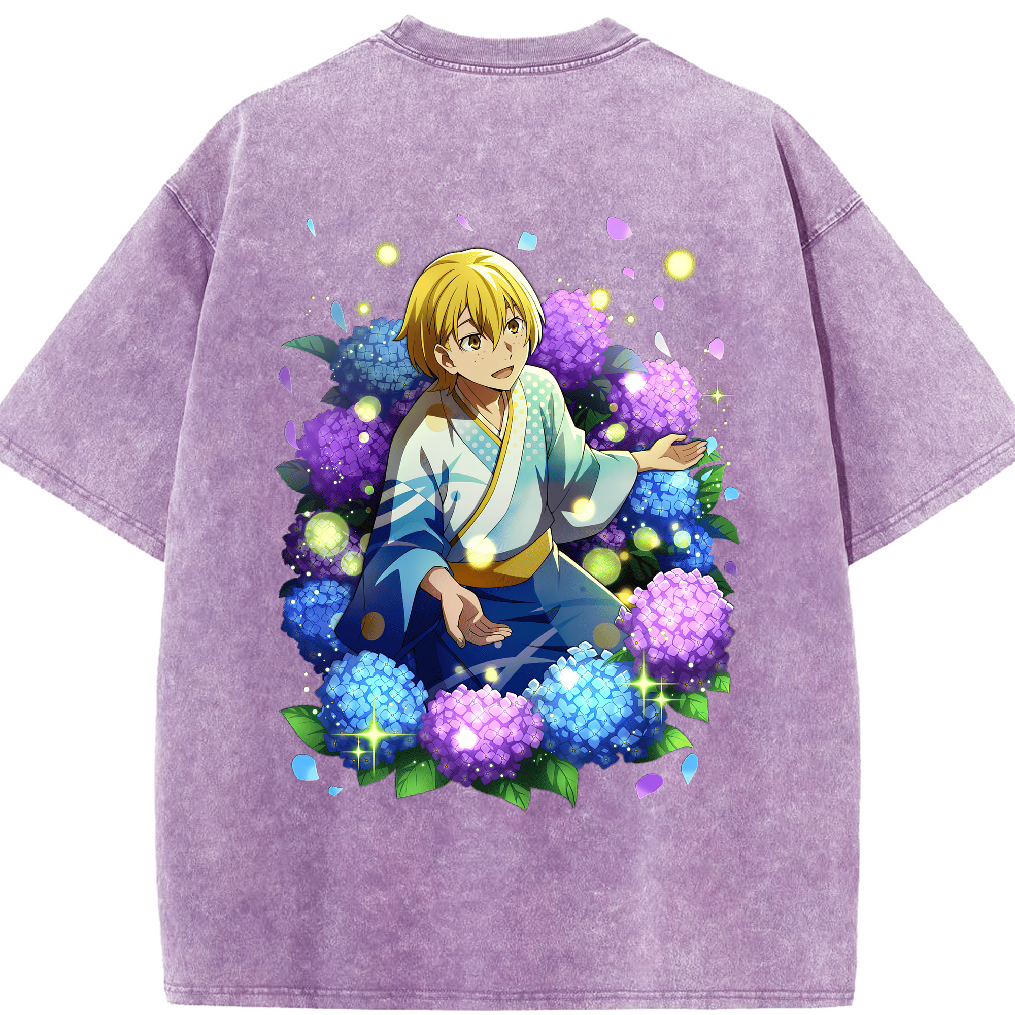 （画像用） 文豪ストレイドッグス Bungo Stray Dogs 綿100% ヴィンテージ風 半袖Tシャツ（背面プリント）