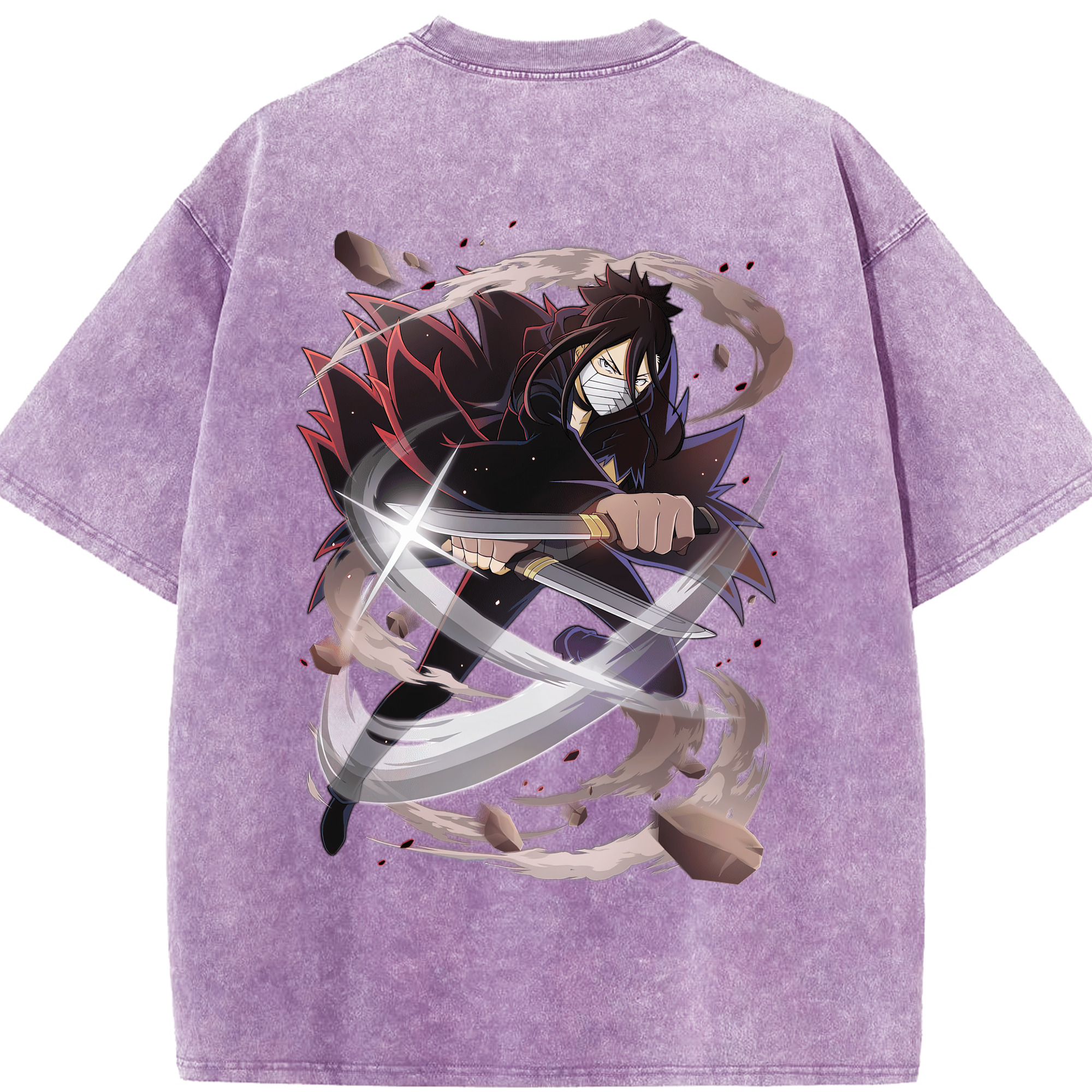 （画像用） 文豪ストレイドッグス Bungo Stray Dogs 綿100% ヴィンテージ風 半袖Tシャツ（背面プリント）