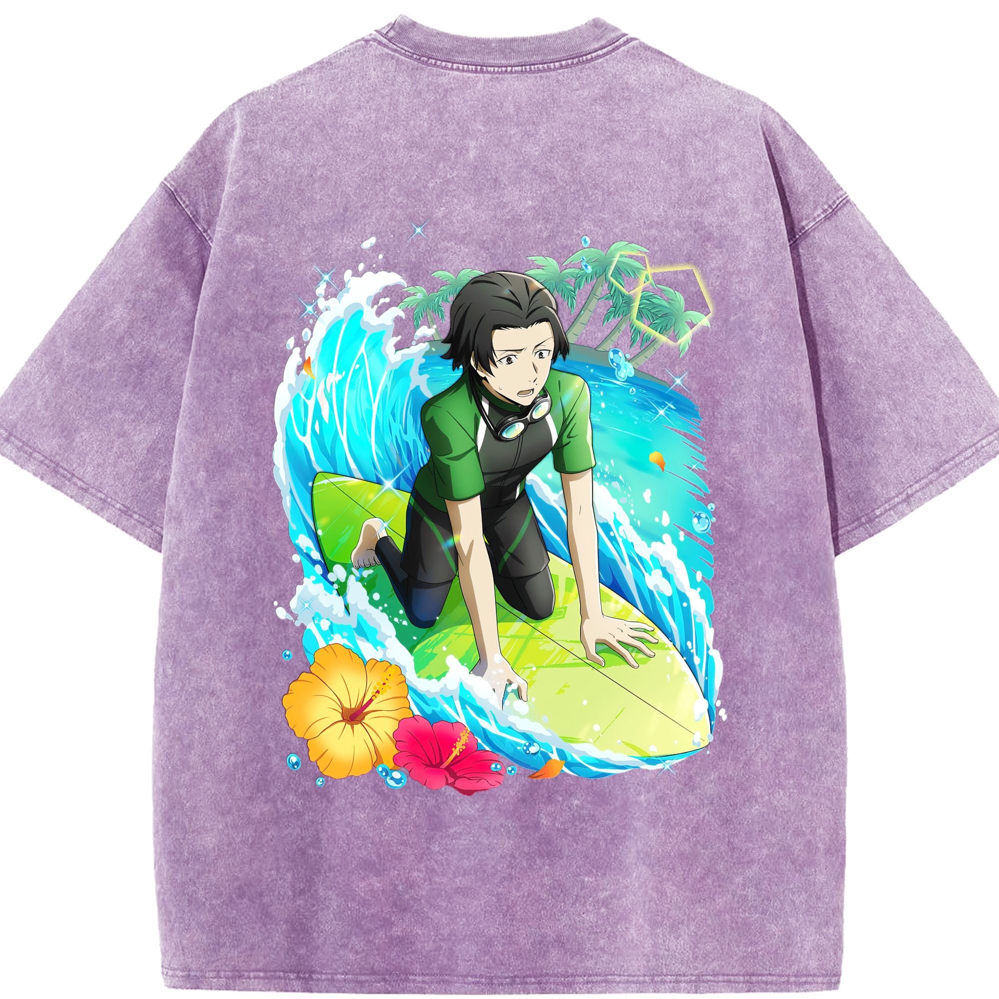 （画像用） 文豪ストレイドッグス Bungo Stray Dogs 綿100% ヴィンテージ風 半袖Tシャツ（背面プリント）