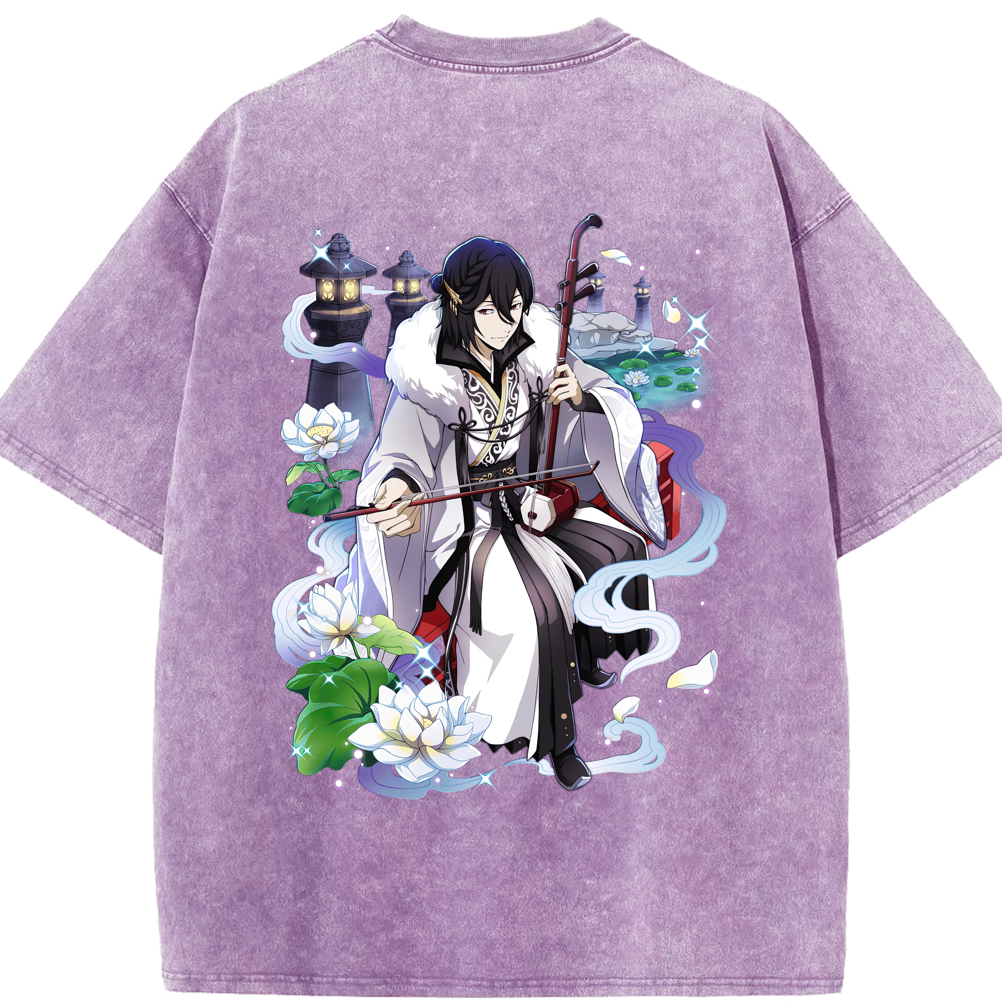 （画像用） 文豪ストレイドッグス Bungo Stray Dogs 綿100% ヴィンテージ風 半袖Tシャツ（背面プリント）