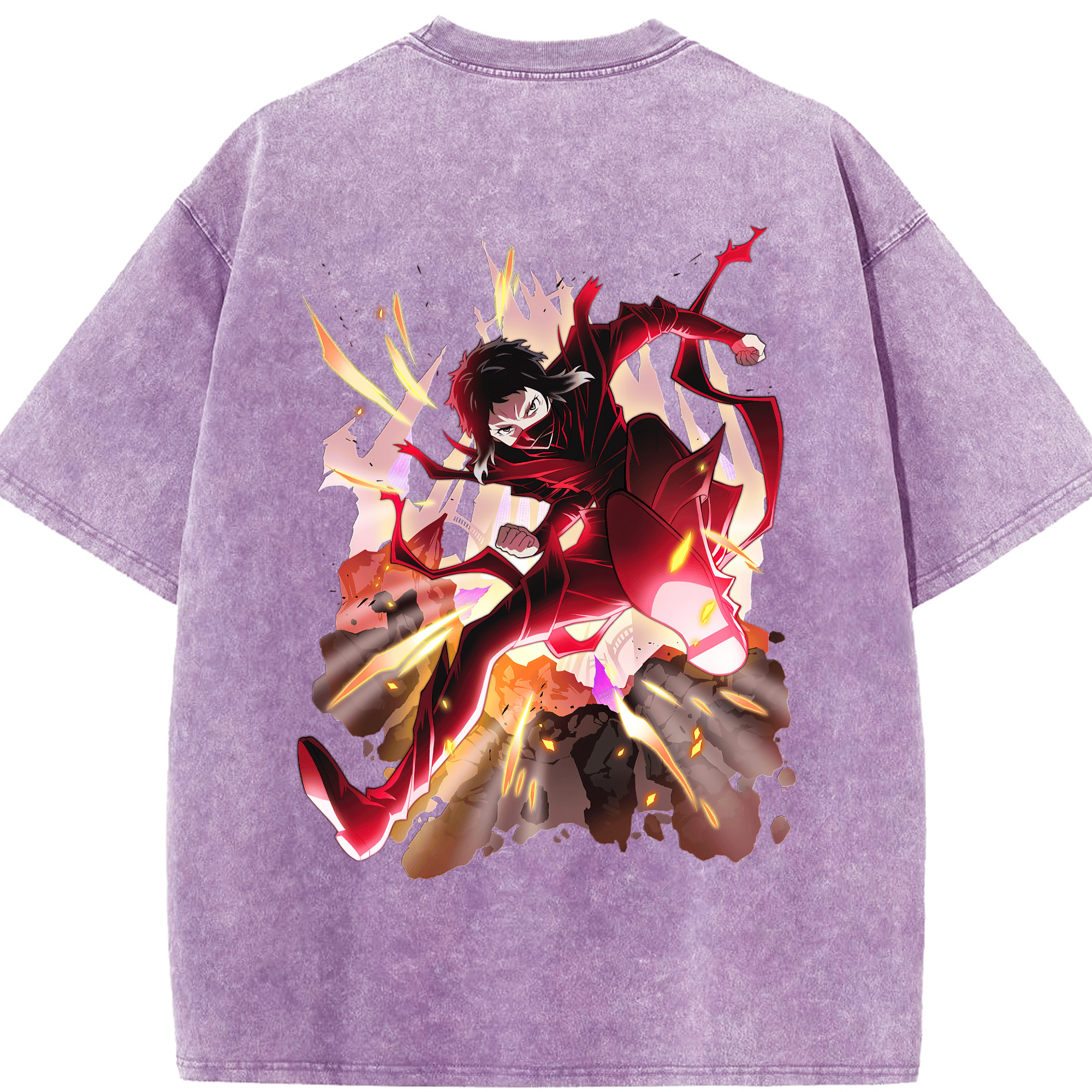 （画像用） 文豪ストレイドッグス Bungo Stray Dogs 綿100% ヴィンテージ風 半袖Tシャツ（背面プリント）