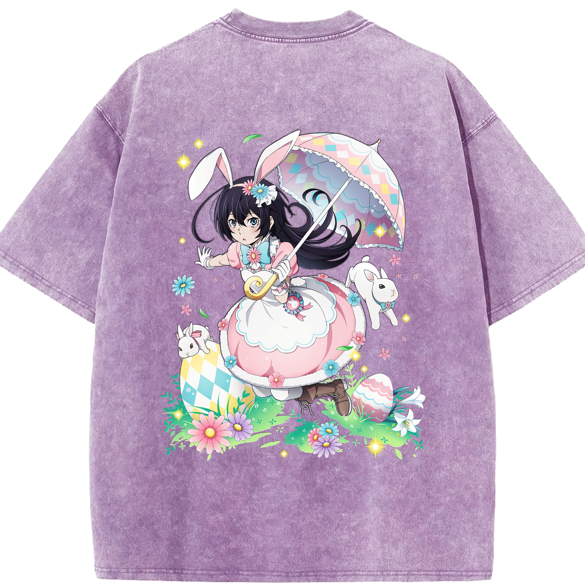 （画像用） 文豪ストレイドッグス Bungo Stray Dogs 綿100% ヴィンテージ風 半袖Tシャツ（背面プリント）