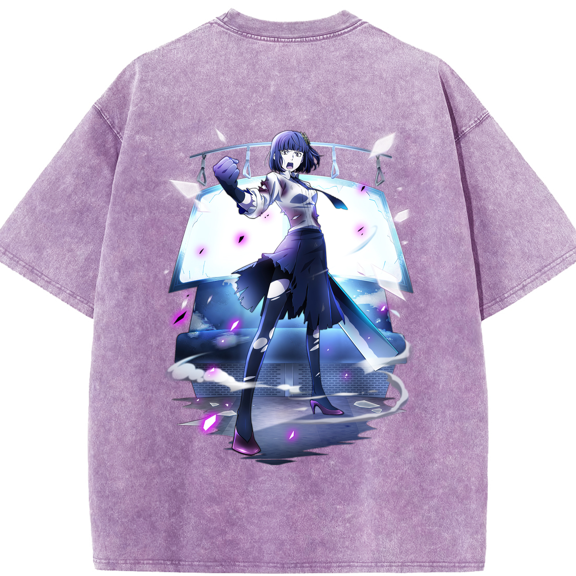 （画像用） 文豪ストレイドッグス Bungo Stray Dogs 綿100% ヴィンテージ風 半袖Tシャツ（背面プリント）