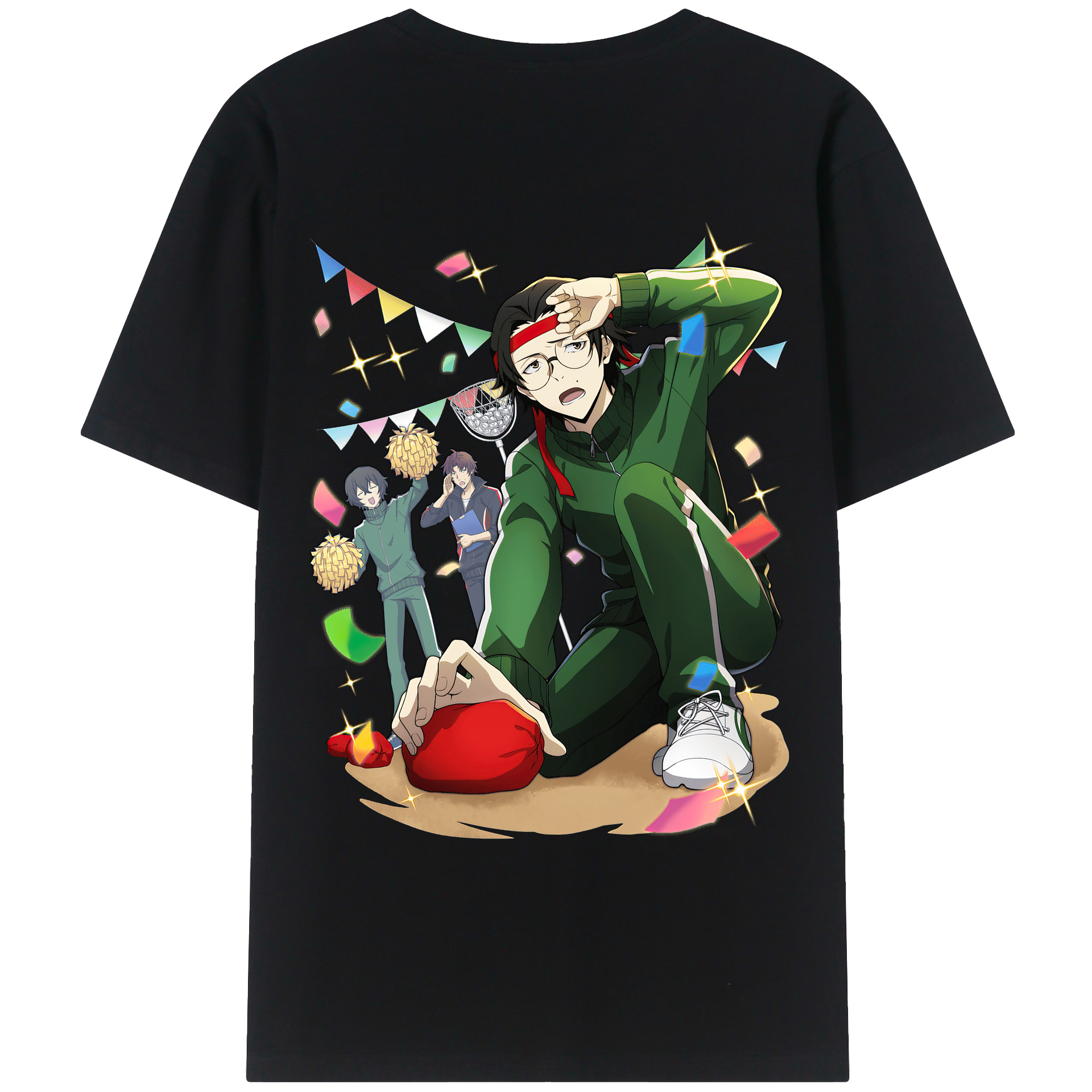 （画像用） 文豪ストレイドッグス Bungo Stray Dogs 綿100％ メンズ半袖Tシャツ（バックプリント） 通気性