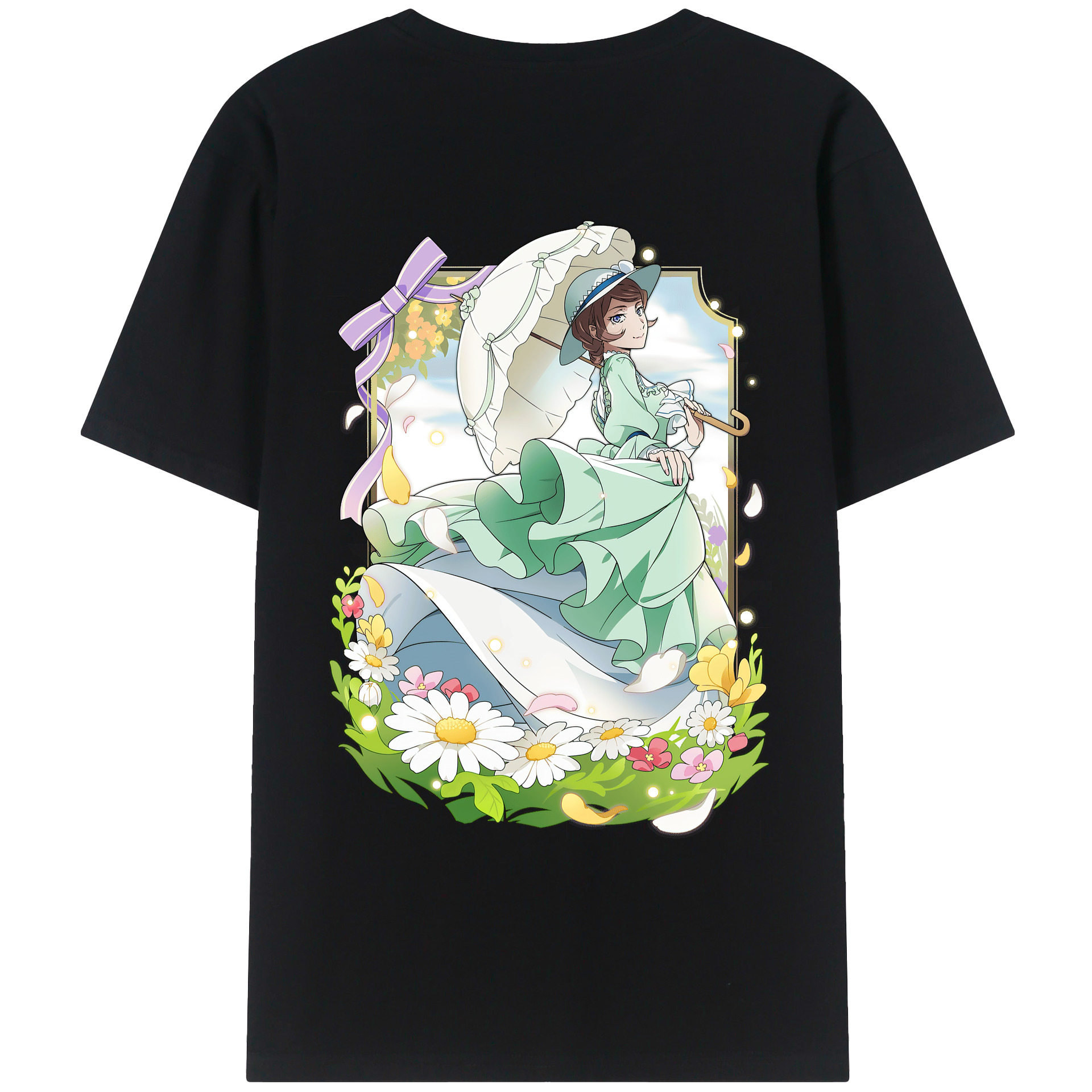 （画像用） 文豪ストレイドッグス Bungo Stray Dogs 綿100％ メンズ半袖Tシャツ（バックプリント） 通気性