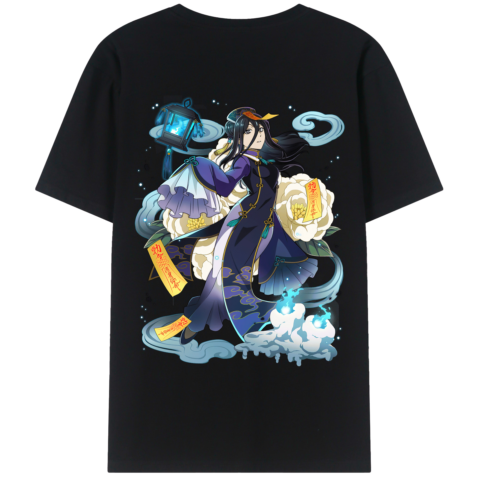 （画像用） 文豪ストレイドッグス Bungo Stray Dogs 綿100％ メンズ半袖Tシャツ（バックプリント） 通気性