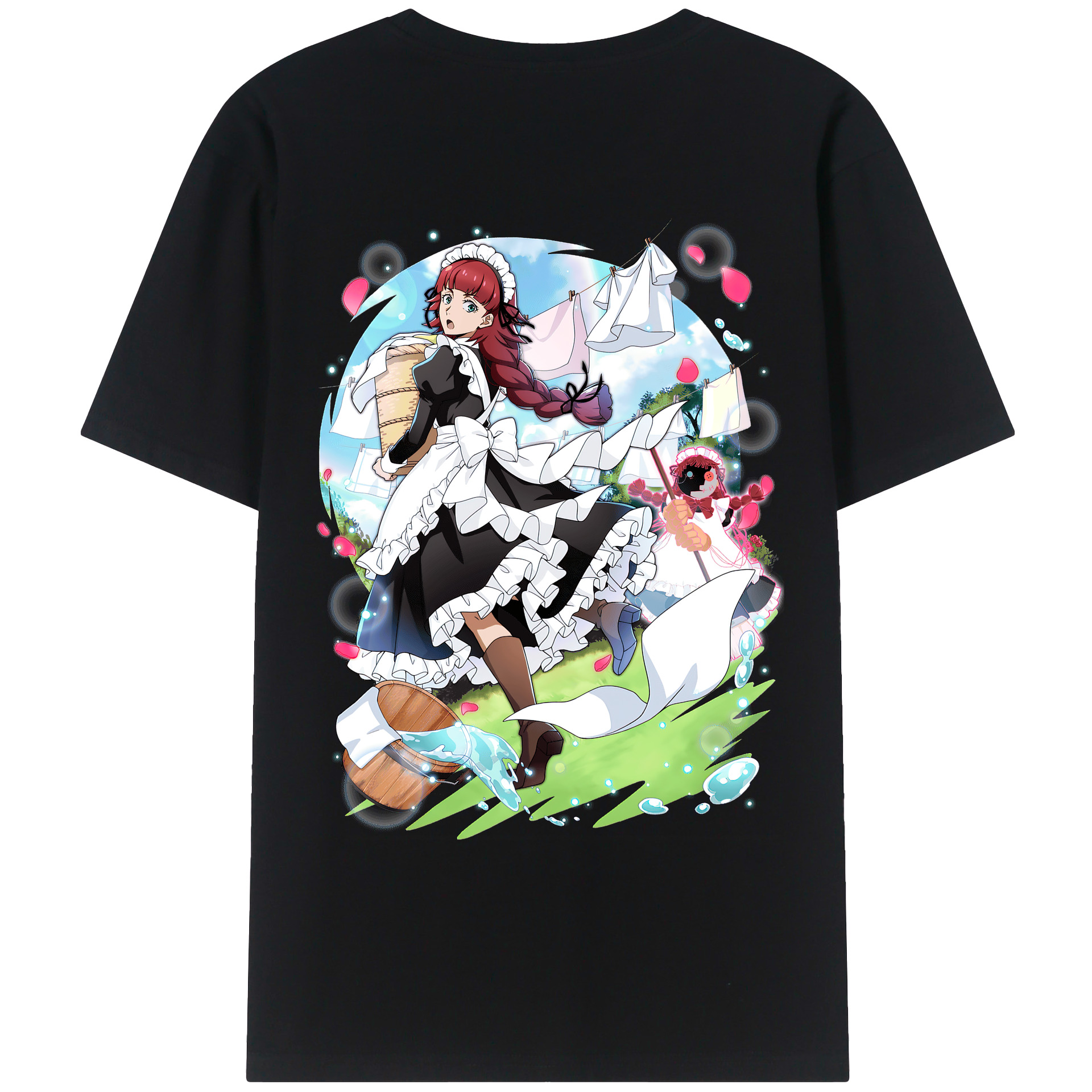 （画像用） 文豪ストレイドッグス Bungo Stray Dogs 綿100％ メンズ半袖Tシャツ（バックプリント） 通気性