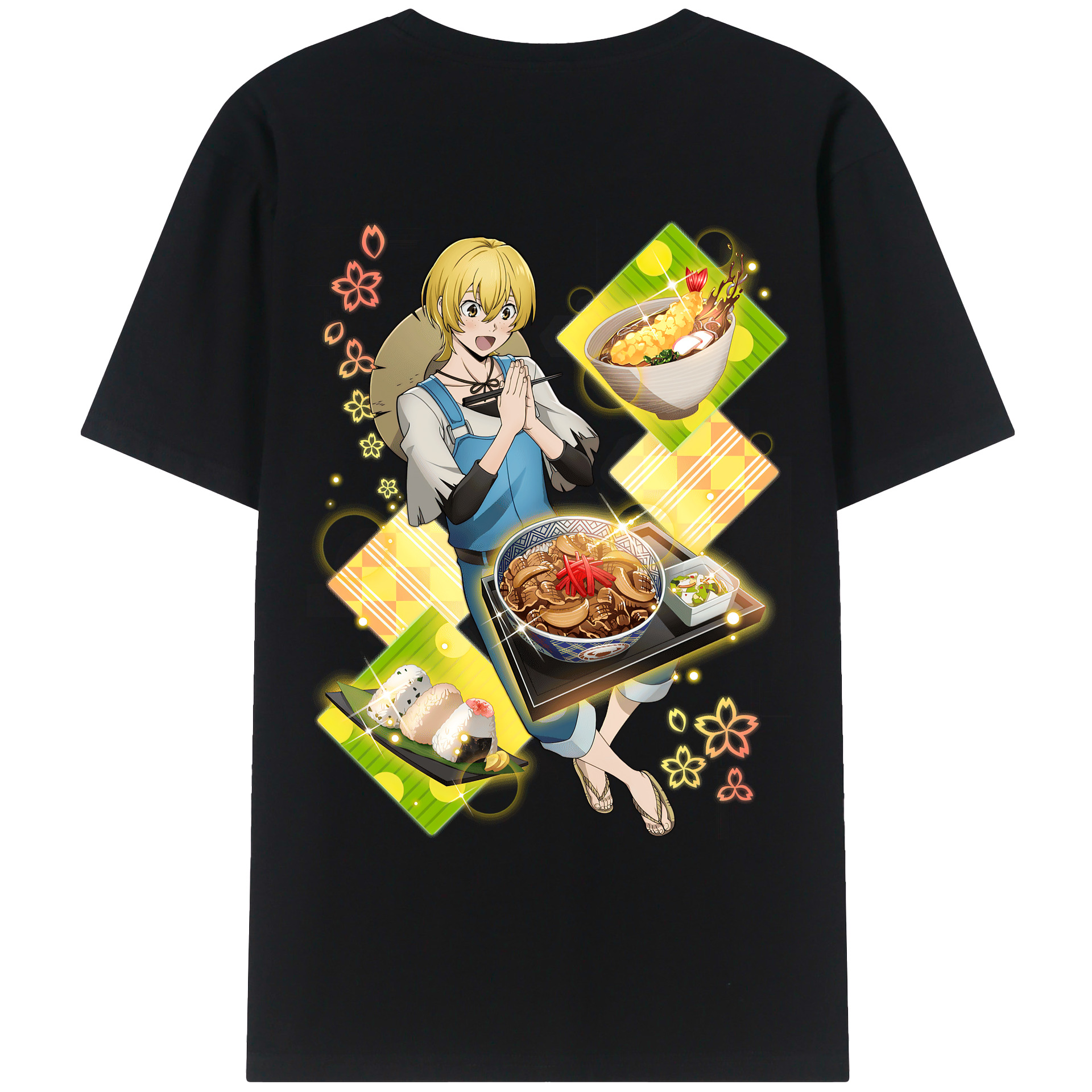（画像用） 文豪ストレイドッグス Bungo Stray Dogs 綿100％ メンズ半袖Tシャツ（バックプリント） 通気性