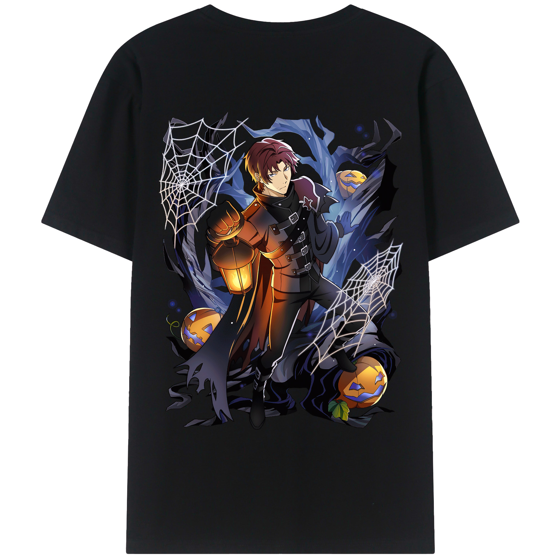 （画像用） 文豪ストレイドッグス Bungo Stray Dogs 綿100％ メンズ半袖Tシャツ（バックプリント） 通気性