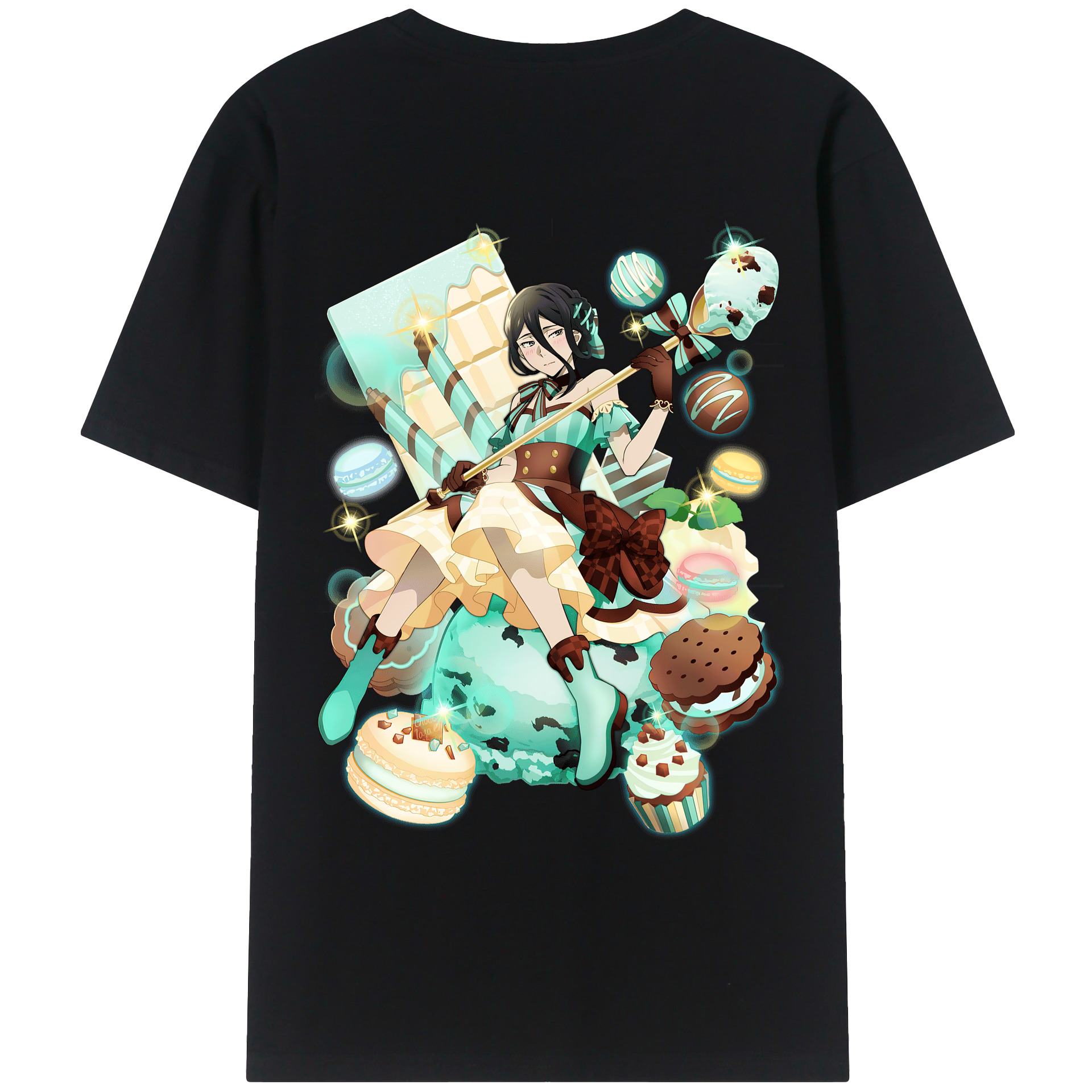 （画像用） 文豪ストレイドッグス Bungo Stray Dogs 綿100％ メンズ半袖Tシャツ（バックプリント） 通気性