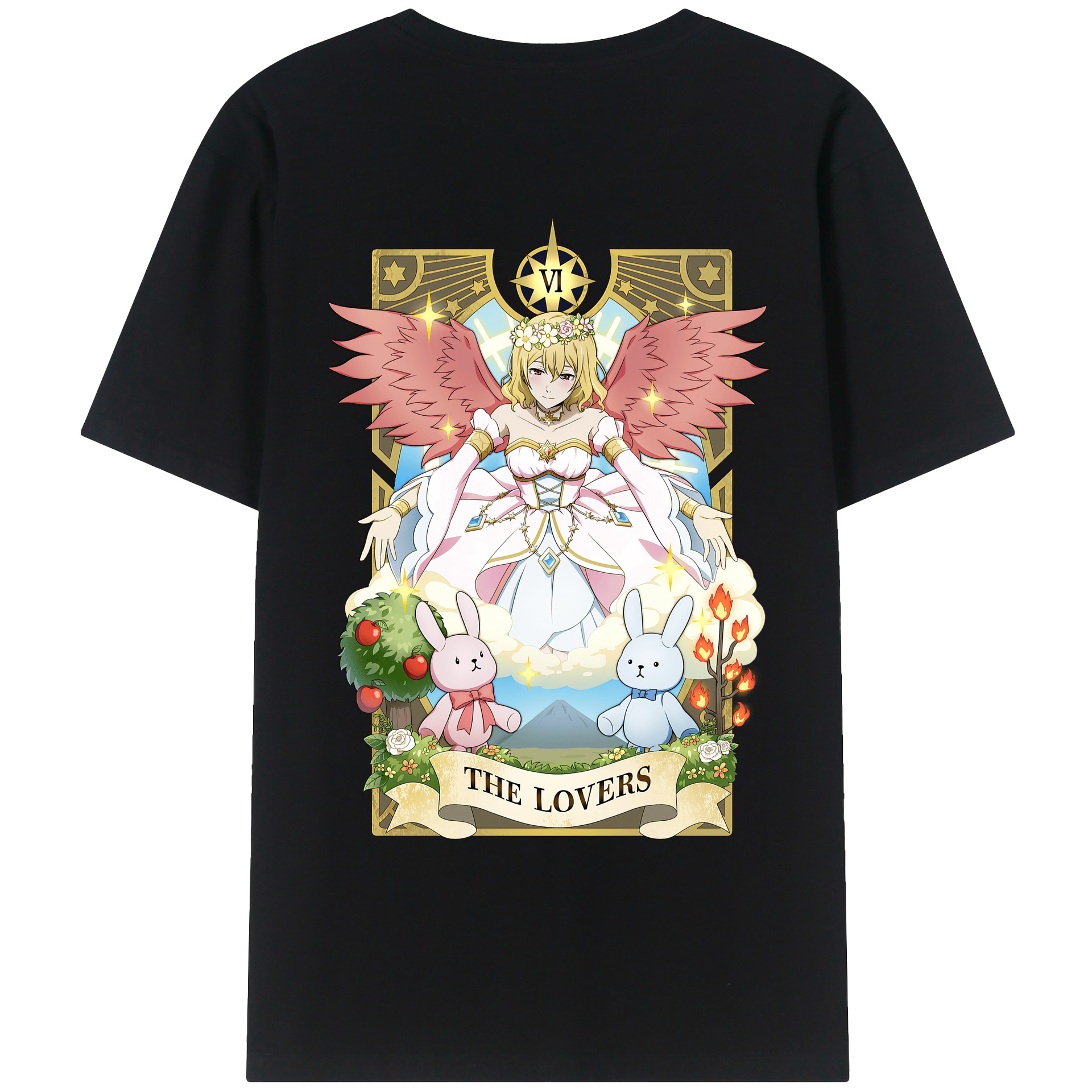 （画像用） 文豪ストレイドッグス Bungo Stray Dogs 綿100％ メンズ半袖Tシャツ（バックプリント） 通気性