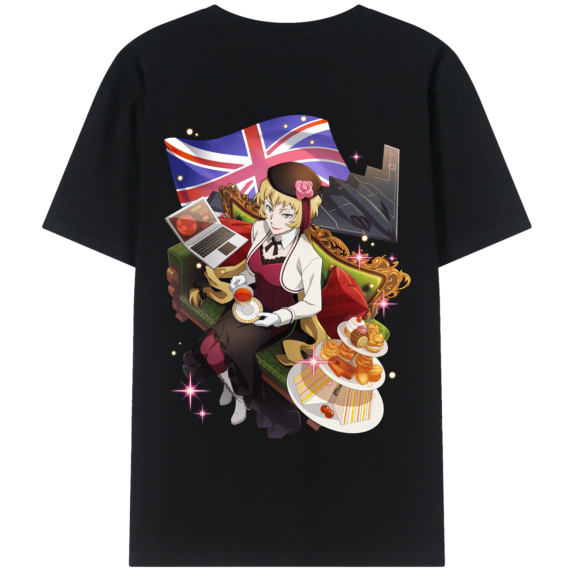 （画像用） 文豪ストレイドッグス Bungo Stray Dogs 綿100％ メンズ半袖Tシャツ（バックプリント） 通気性