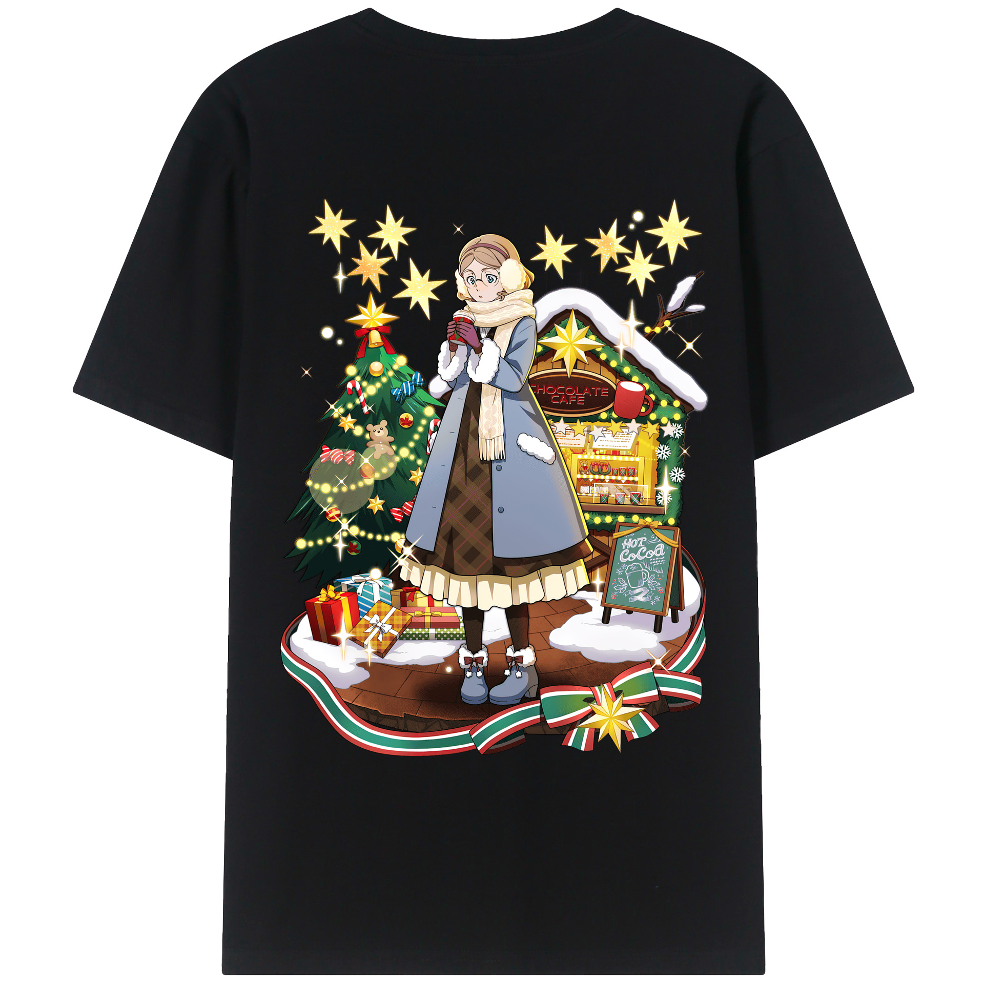 （画像用） 文豪ストレイドッグス Bungo Stray Dogs 綿100％ メンズ半袖Tシャツ（バックプリント） 通気性