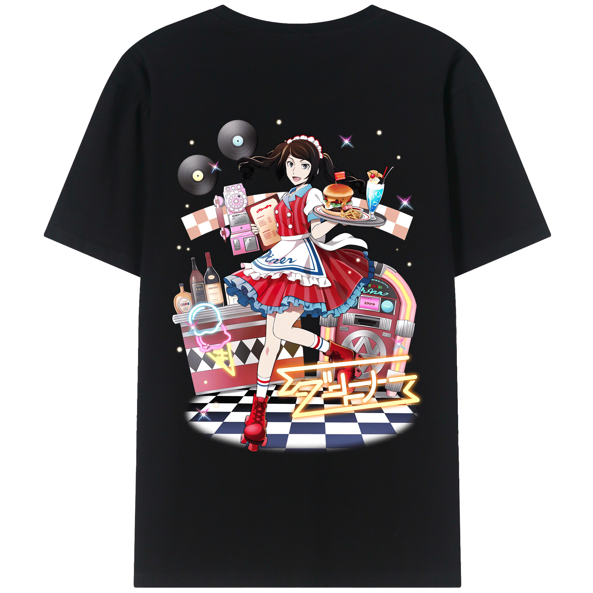 （画像用） 文豪ストレイドッグス Bungo Stray Dogs 綿100％ メンズ半袖Tシャツ（バックプリント） 通気性