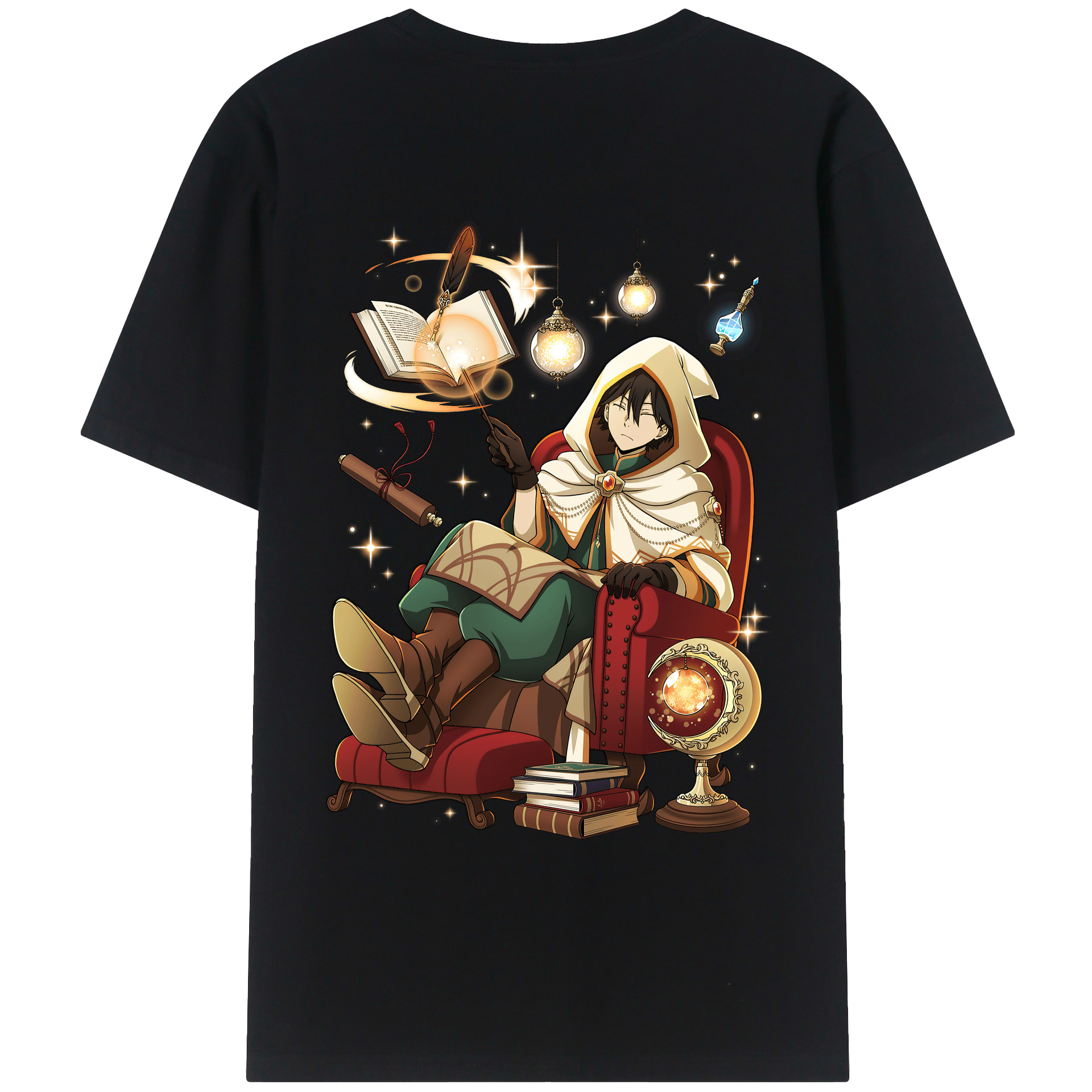 （画像用） 文豪ストレイドッグス Bungo Stray Dogs 綿100％ メンズ半袖Tシャツ（バックプリント） 通気性
