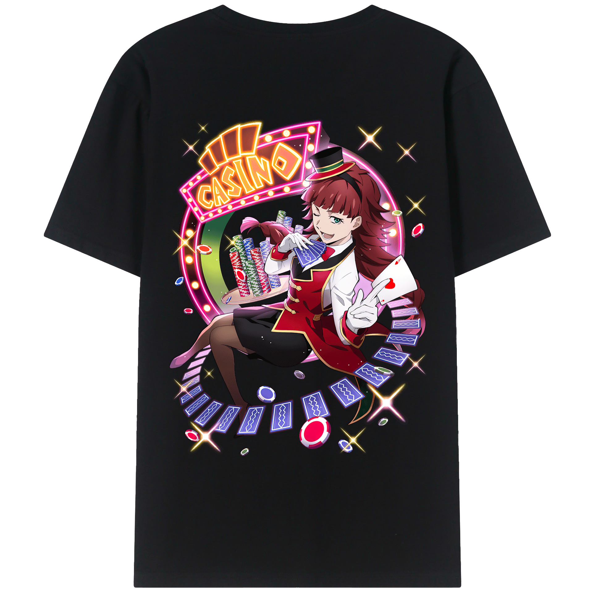 （画像用） 文豪ストレイドッグス Bungo Stray Dogs 綿100％ メンズ半袖Tシャツ（バックプリント） 通気性