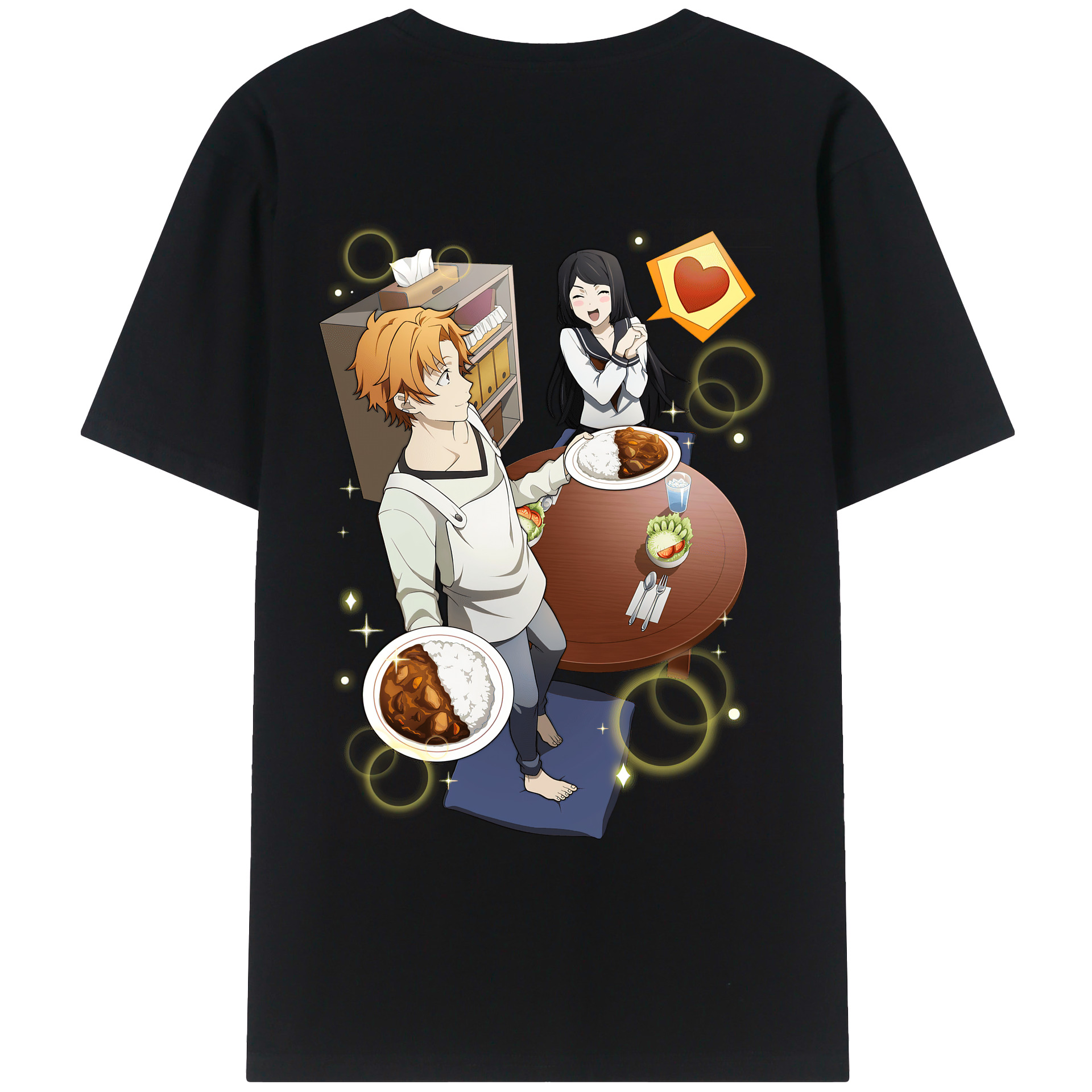 （画像用） 文豪ストレイドッグス Bungo Stray Dogs 綿100％ メンズ半袖Tシャツ（バックプリント） 通気性