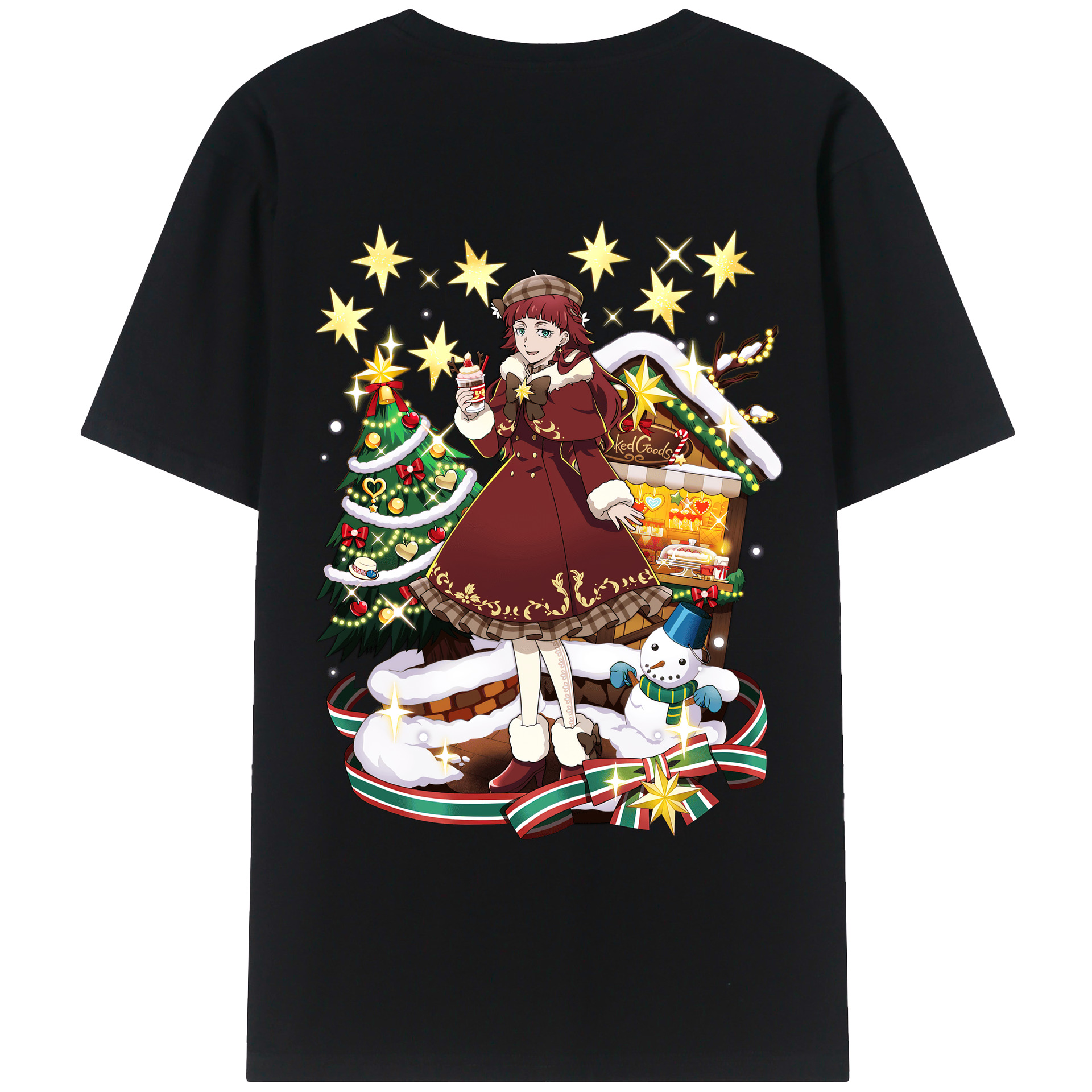 （画像用） 文豪ストレイドッグス Bungo Stray Dogs 綿100％ メンズ半袖Tシャツ（バックプリント） 通気性
