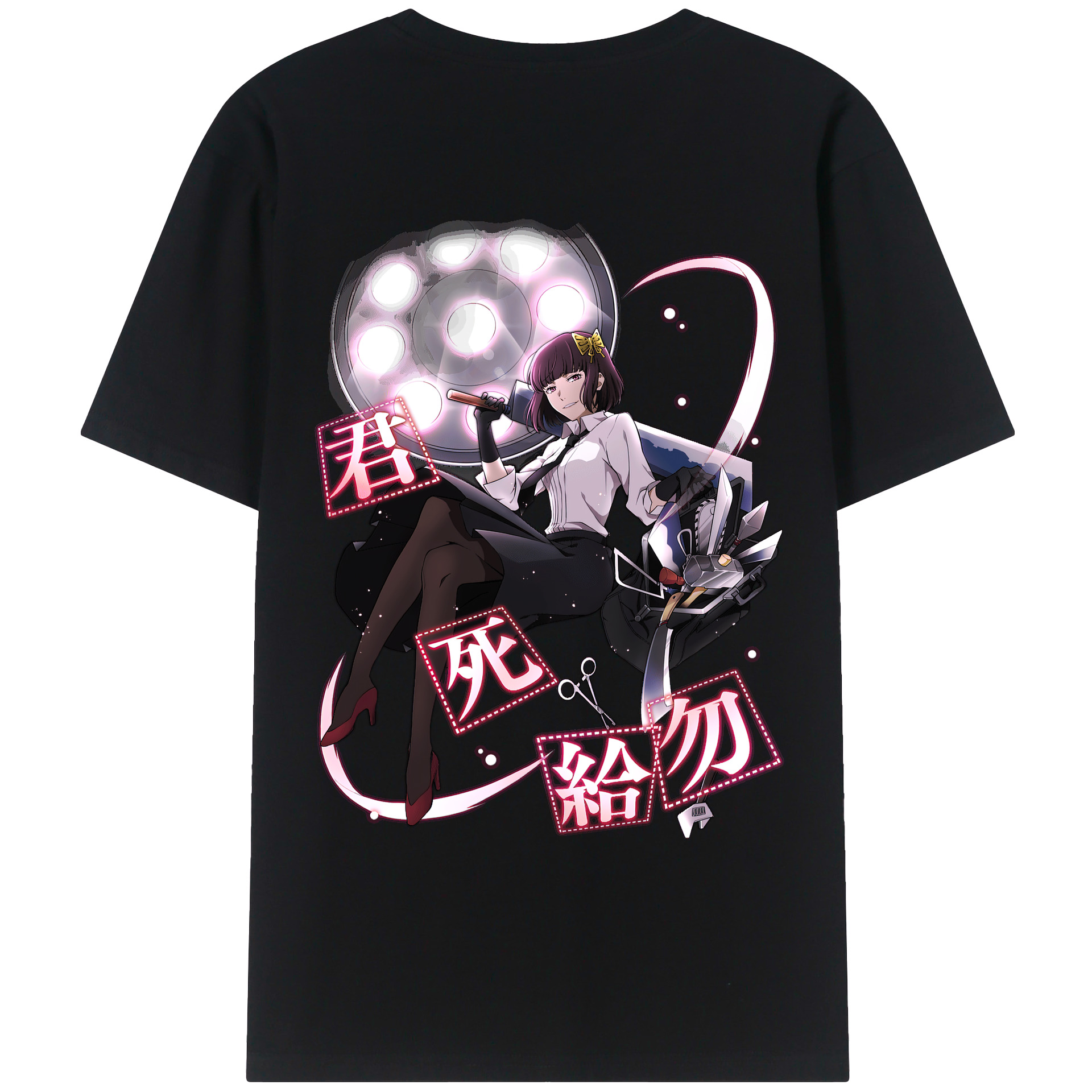 （画像用） 文豪ストレイドッグス Bungo Stray Dogs 綿100％ メンズ半袖Tシャツ（バックプリント） 通気性