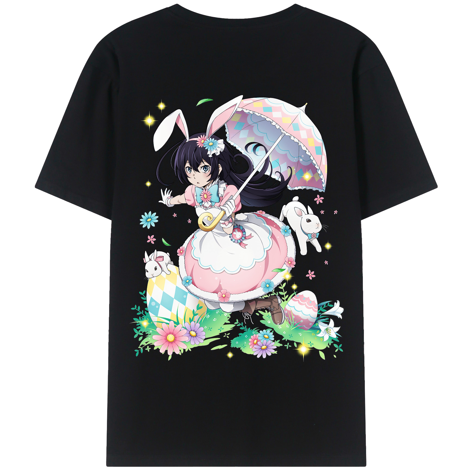 （画像用） 文豪ストレイドッグス Bungo Stray Dogs 綿100％ メンズ半袖Tシャツ（バックプリント） 通気性