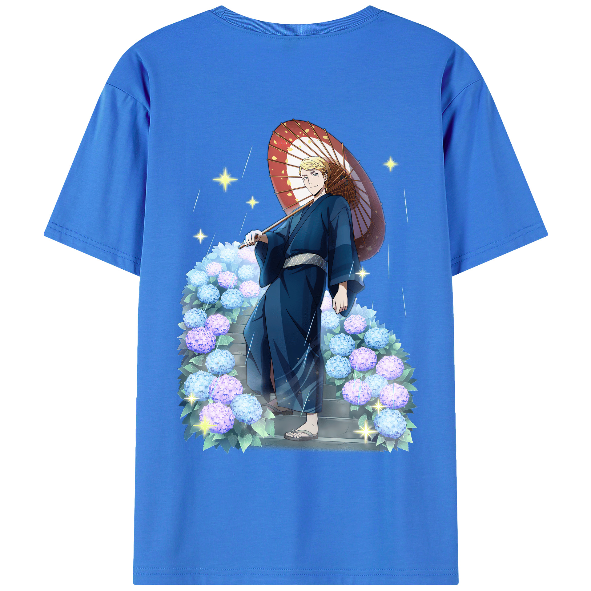 （画像用） 文豪ストレイドッグス Bungo Stray Dogs 綿100％ メンズ半袖Tシャツ（バックプリント） 通気性