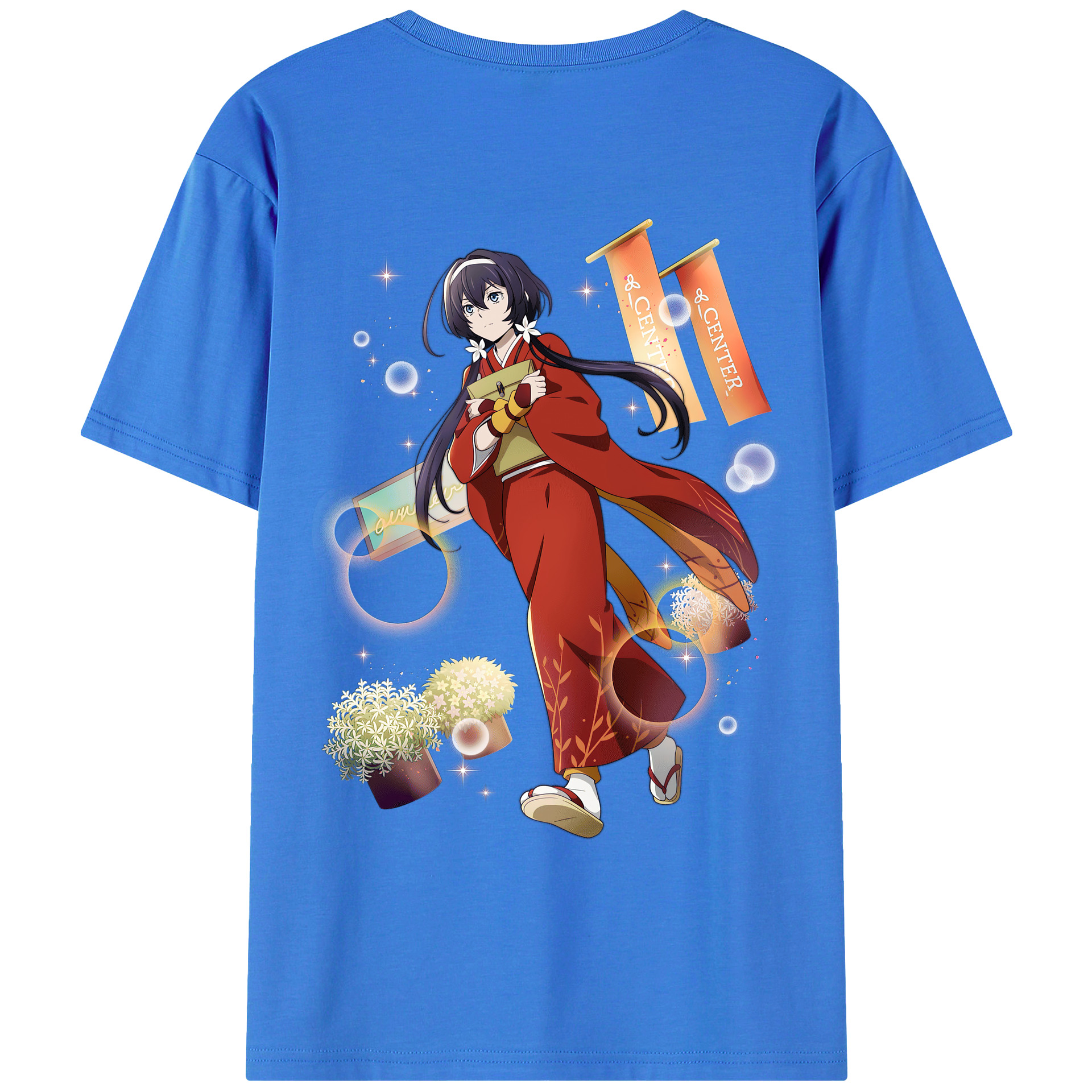 （画像用） 文豪ストレイドッグス Bungo Stray Dogs 綿100％ メンズ半袖Tシャツ（バックプリント） 通気性