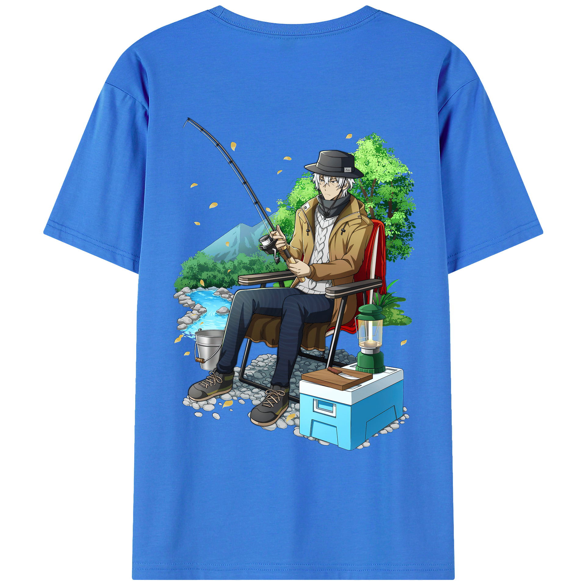 （画像用） 文豪ストレイドッグス Bungo Stray Dogs 綿100％ メンズ半袖Tシャツ（バックプリント） 通気性