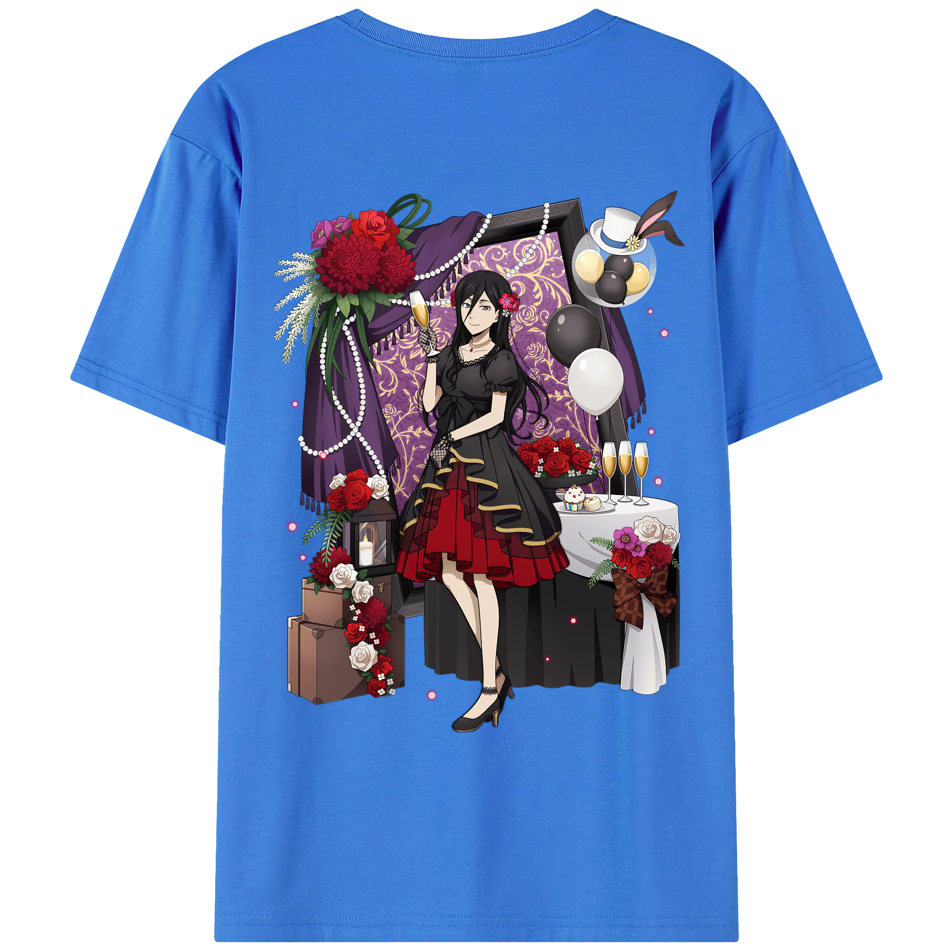 （画像用） 文豪ストレイドッグス Bungo Stray Dogs 綿100％ メンズ半袖Tシャツ（バックプリント） 通気性