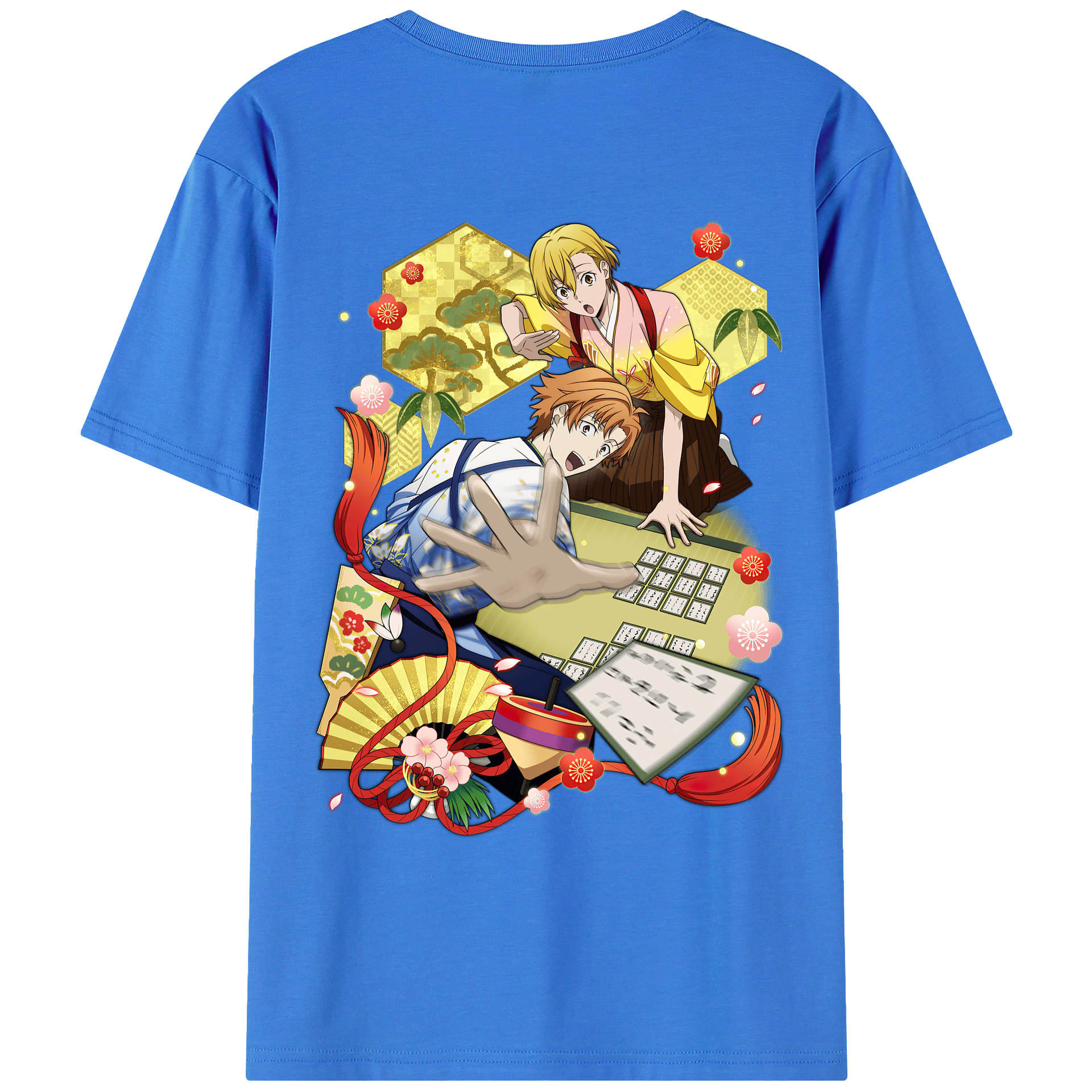 （画像用） 文豪ストレイドッグス Bungo Stray Dogs 綿100％ メンズ半袖Tシャツ（バックプリント） 通気性