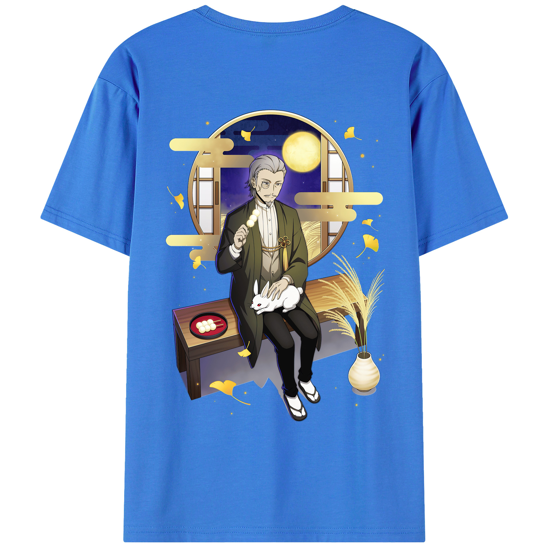 （画像用） 文豪ストレイドッグス Bungo Stray Dogs 綿100％ メンズ半袖Tシャツ（バックプリント） 通気性