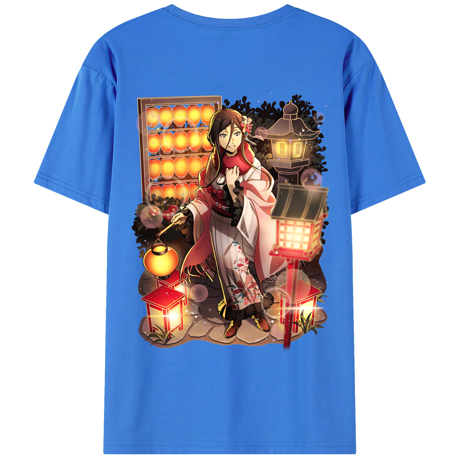 （画像用） 文豪ストレイドッグス Bungo Stray Dogs 綿100％ メンズ半袖Tシャツ（バックプリント） 通気性