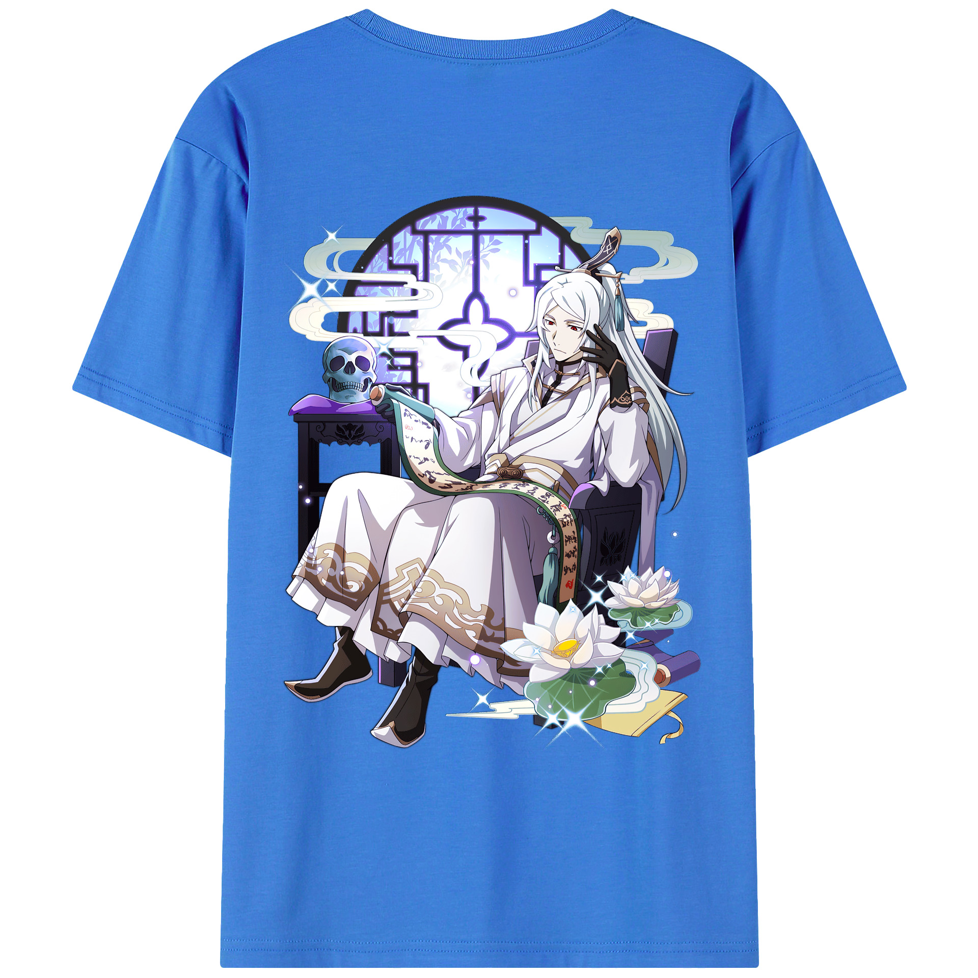 （画像用） 文豪ストレイドッグス Bungo Stray Dogs 綿100％ メンズ半袖Tシャツ（バックプリント） 通気性