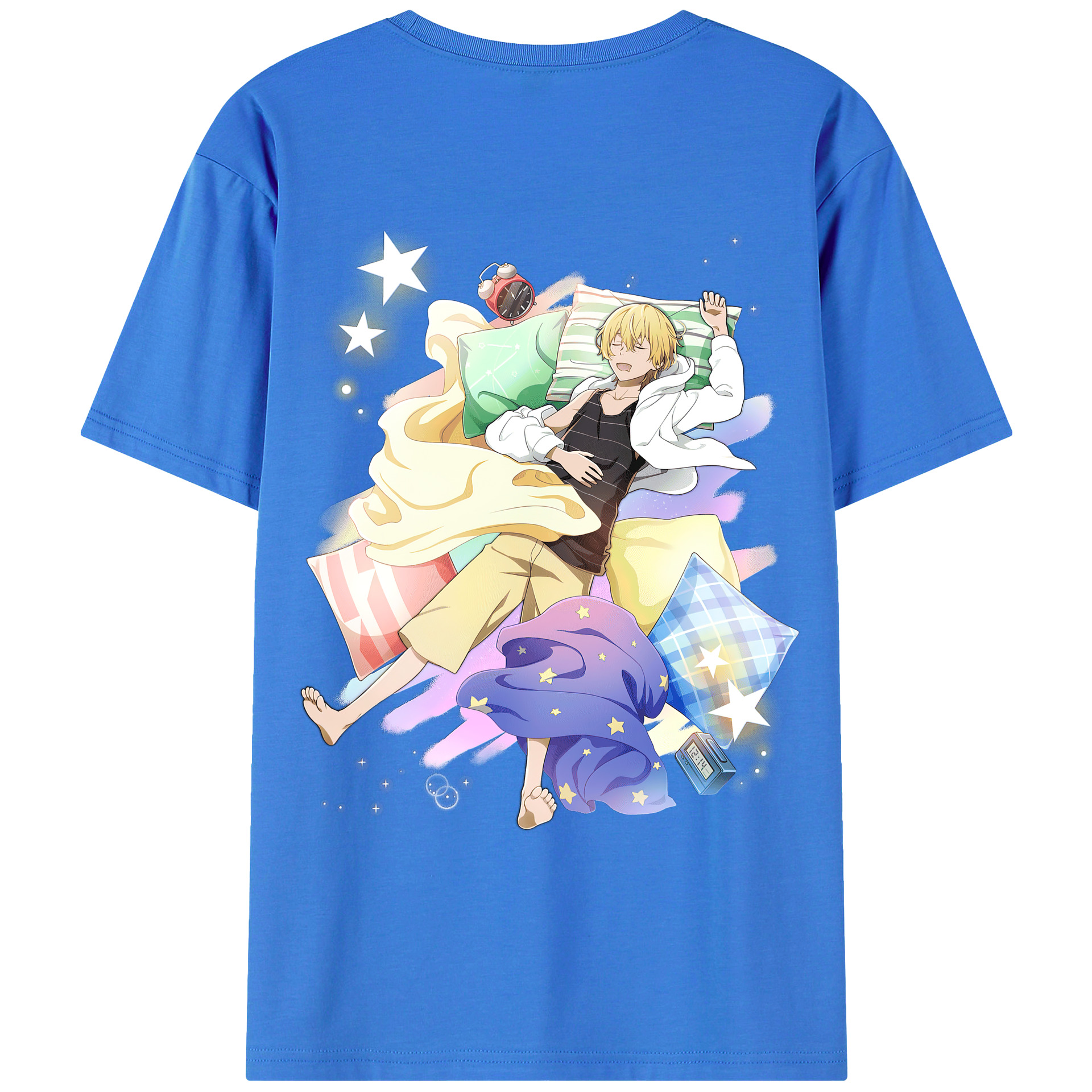 （画像用） 文豪ストレイドッグス Bungo Stray Dogs 綿100％ メンズ半袖Tシャツ（バックプリント） 通気性