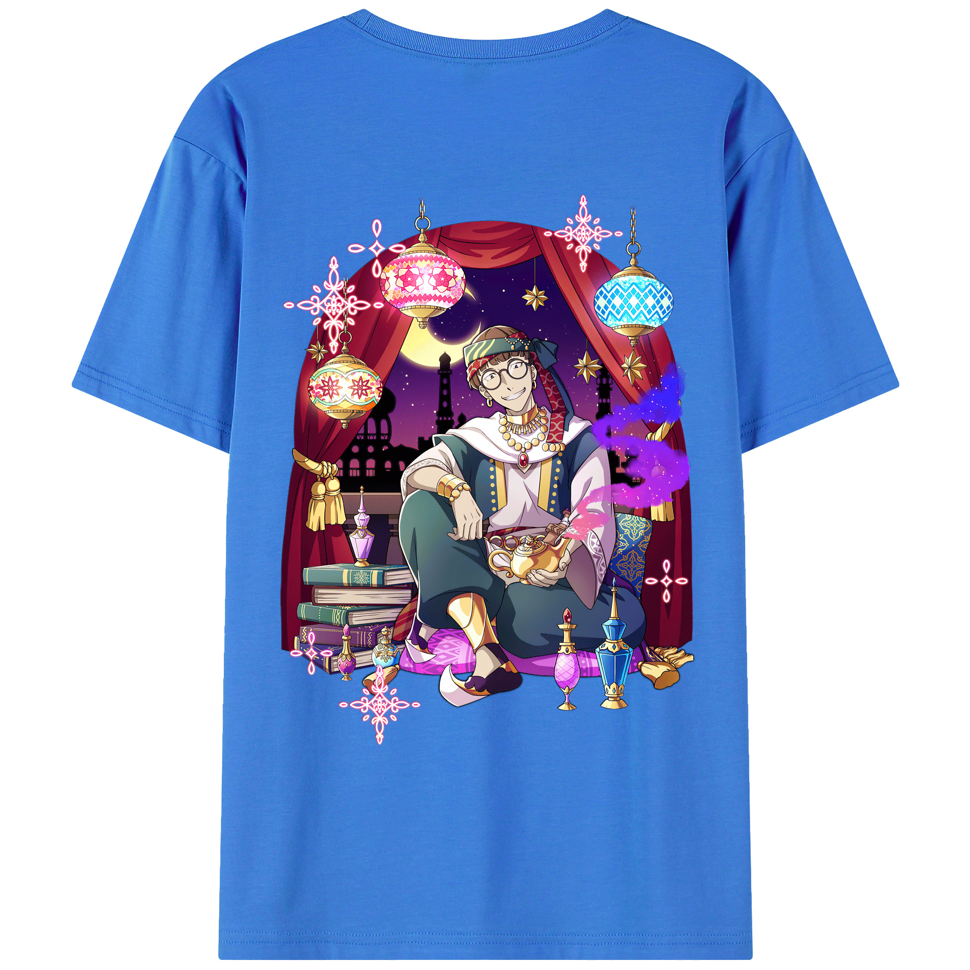 （画像用） 文豪ストレイドッグス Bungo Stray Dogs 綿100％ メンズ半袖Tシャツ（バックプリント） 通気性
