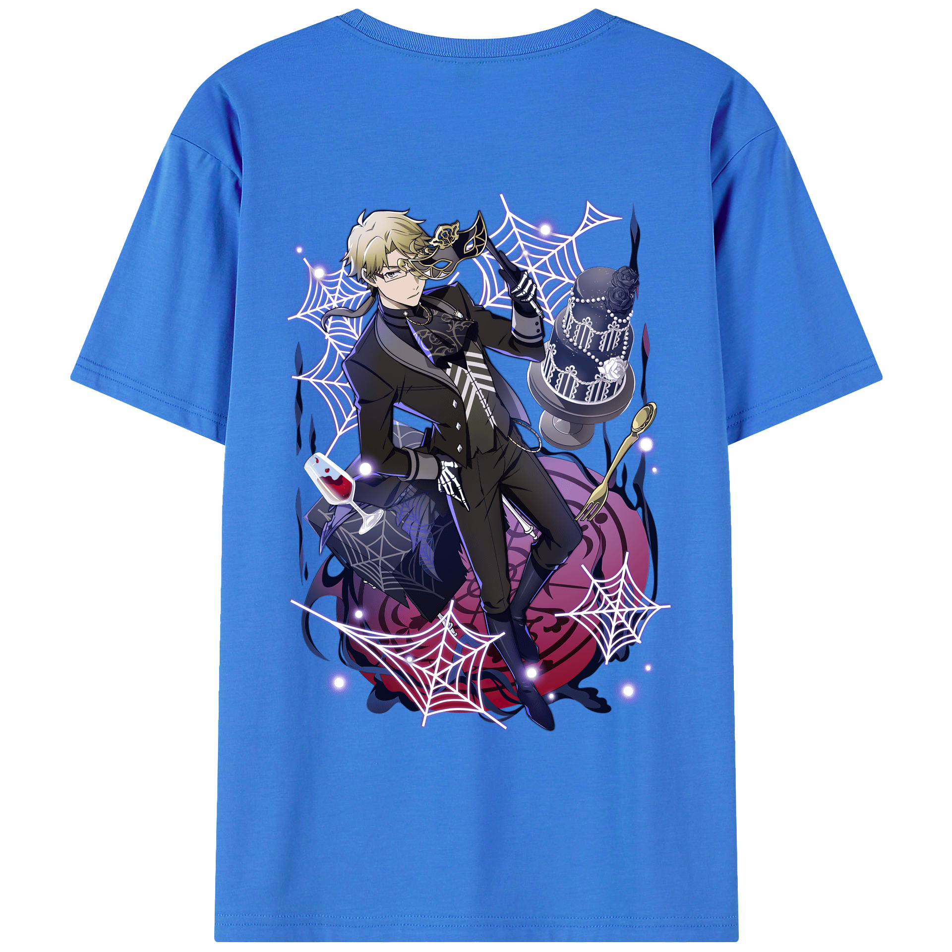 （画像用） 文豪ストレイドッグス Bungo Stray Dogs 綿100％ メンズ半袖Tシャツ（バックプリント） 通気性